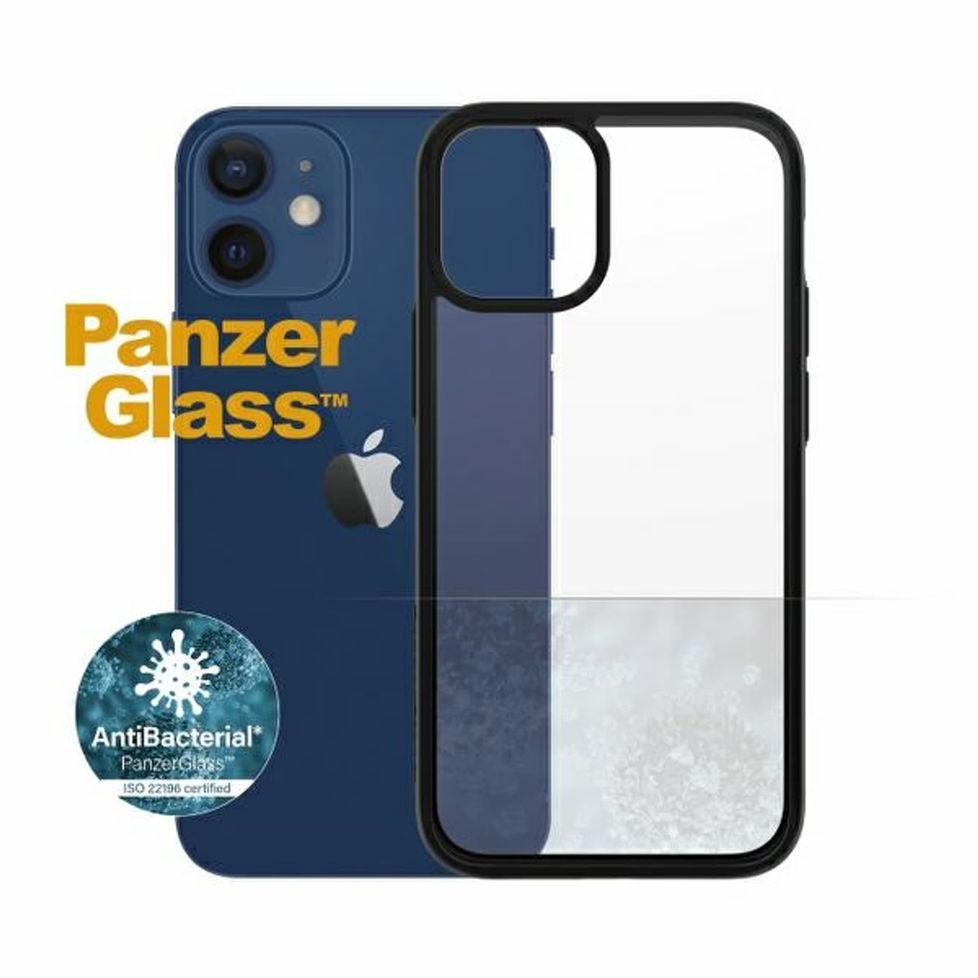 

PanzerGlass ClearCase iPhone 12 Mini 5,4" Antibacterial czarny/black