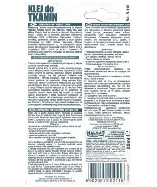 Klej do tkanin 20ml Technicqll R-116