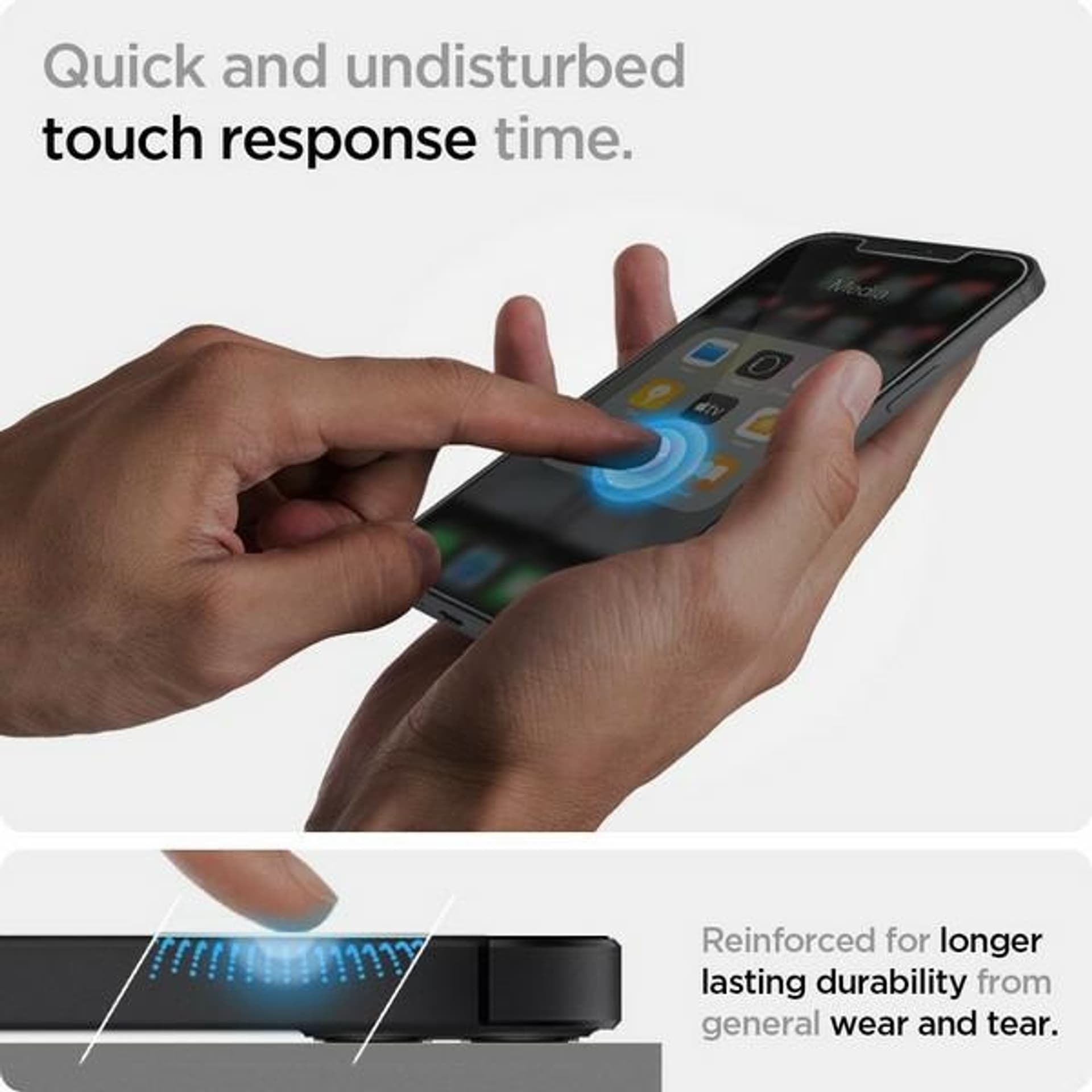 

Spigen Glas.TR iPhone 12/12 Pro 6,1" 2-Pack "EZ FIT" AGL01801szkło hartowane