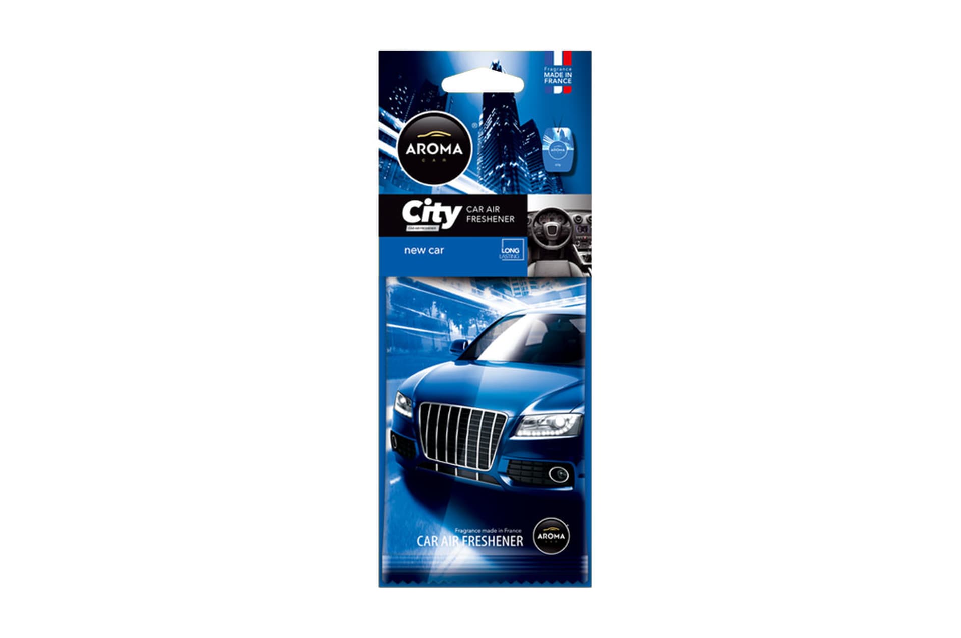 

Odświeżacz powietrza aroma car city card new car