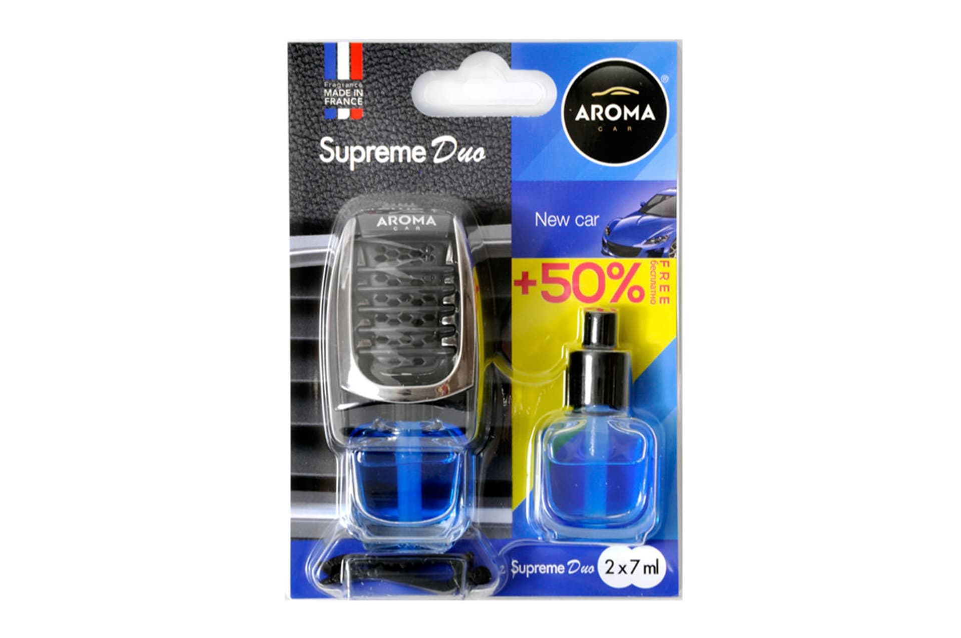 

Odświeżacz powietrza aroma supreme duo new car