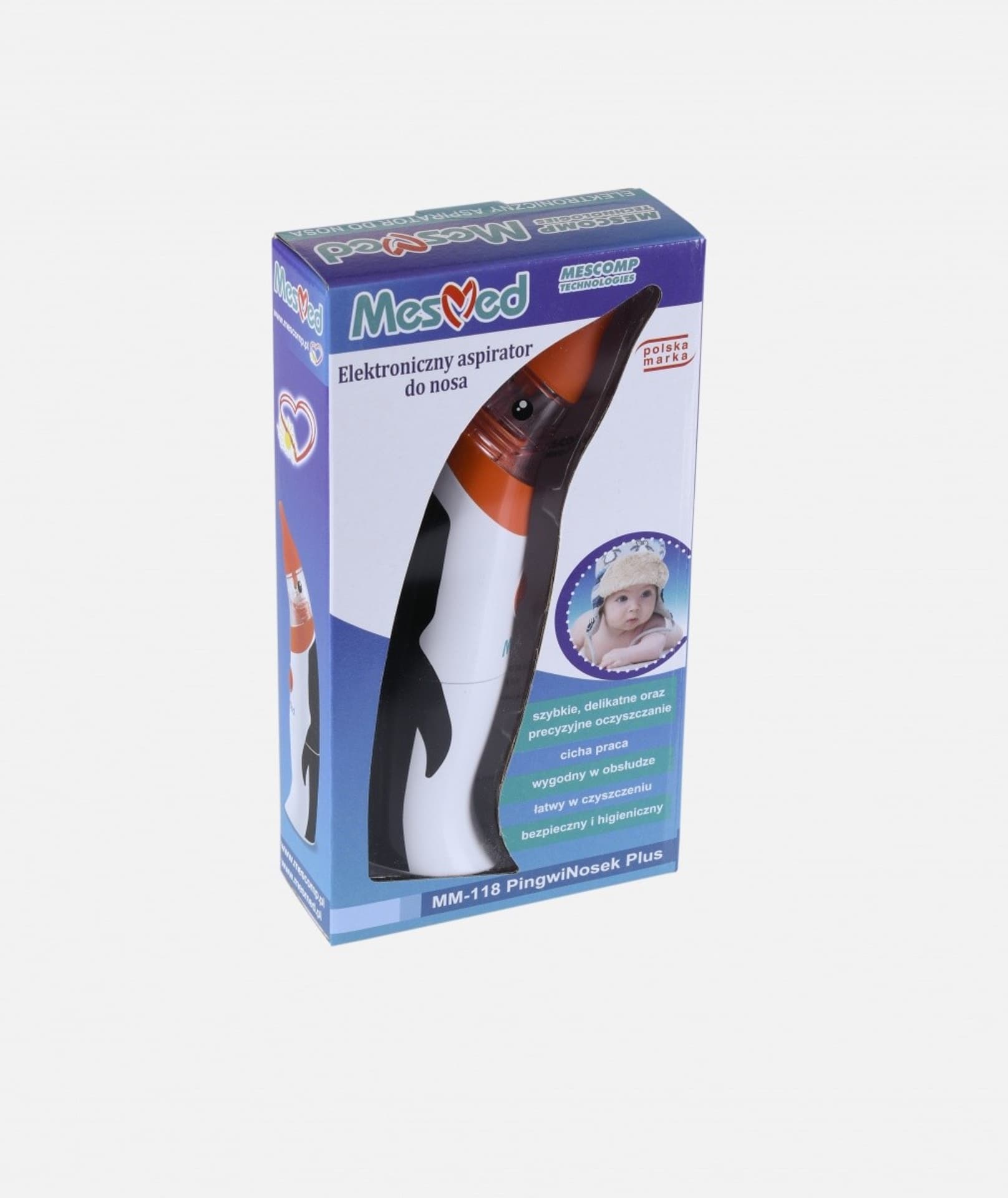

Aspirator elektroniczny do nosa MM-118 Pingwinosek