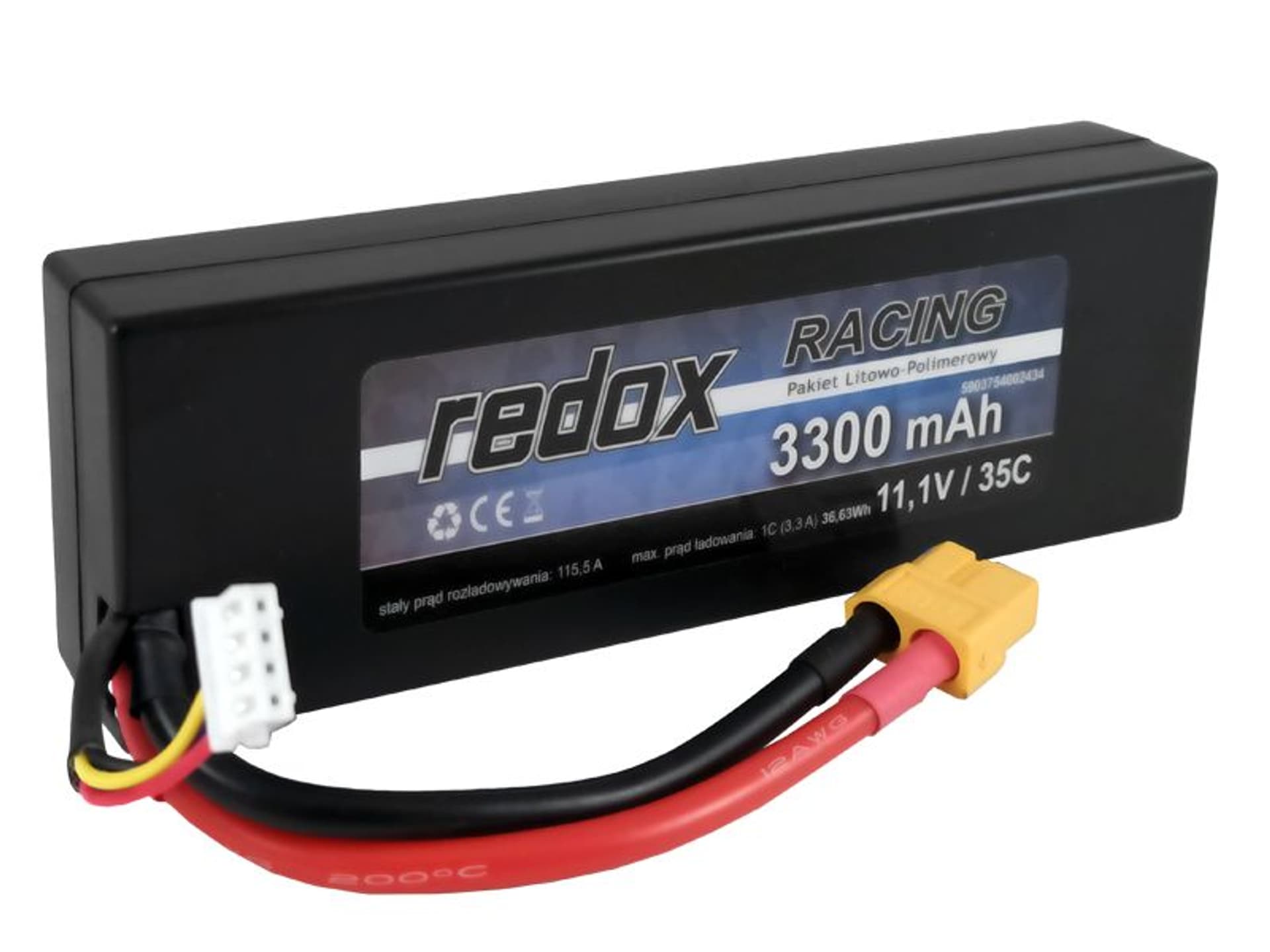 

Redox 3300 mAh 11,1V 35C XT-60 Racing Hardcase - pakiet LiPo
