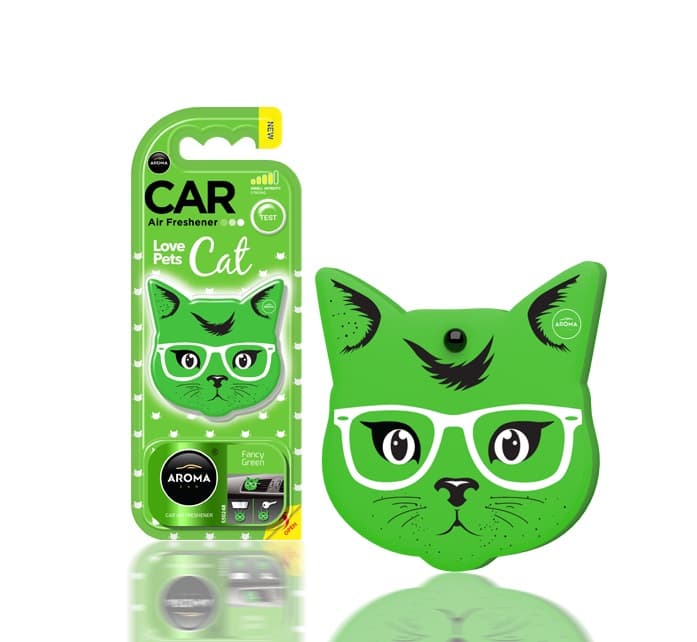 

Odświeżacz powietrza cat fancy green polimer