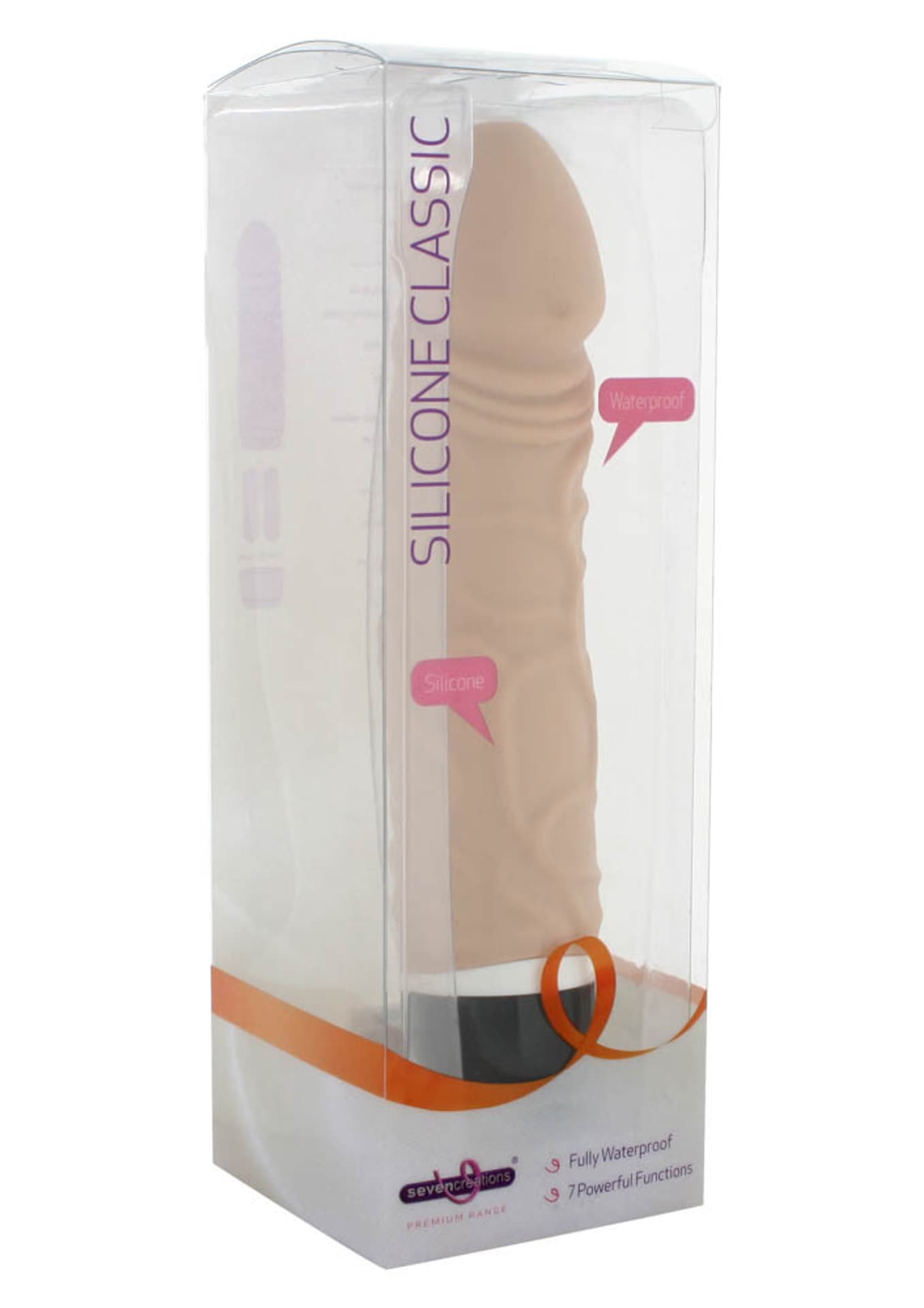 

Silikonowy wibrator dł. 19cm cielisty