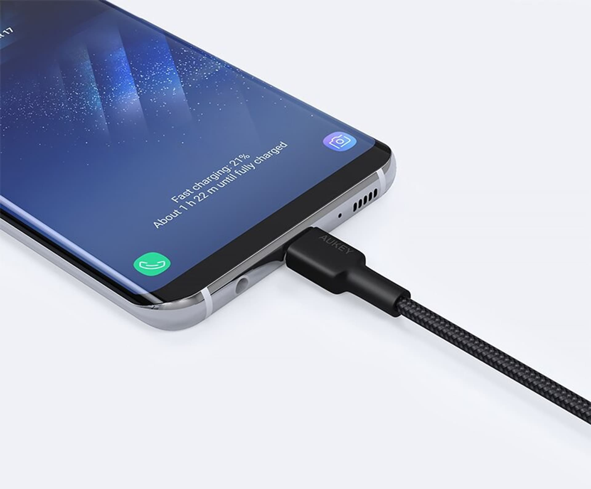 

CB-CA3 OEM nylonowy kabel Quick Charge USB C-USB A 3.1 | FCP | AFC | 3m | 5Gbps | 3A | 60W PD | 20V