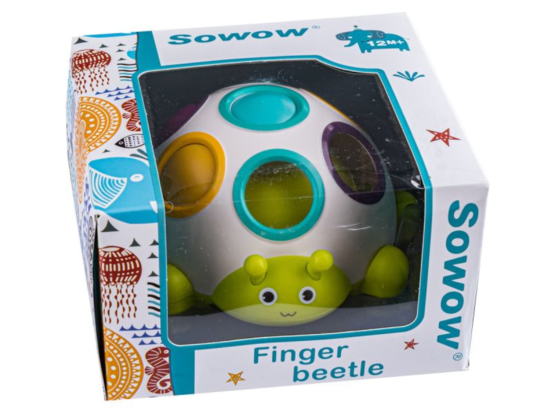 

Zabawka Edukacyjna Sensoryczna - Kolorowy Chrząszcz Finger Ball