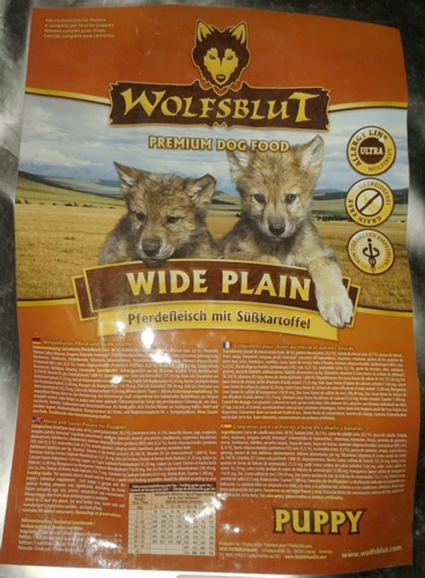 

Wolfsblut Dog Wide Plain Puppy konina i bataty 2kg