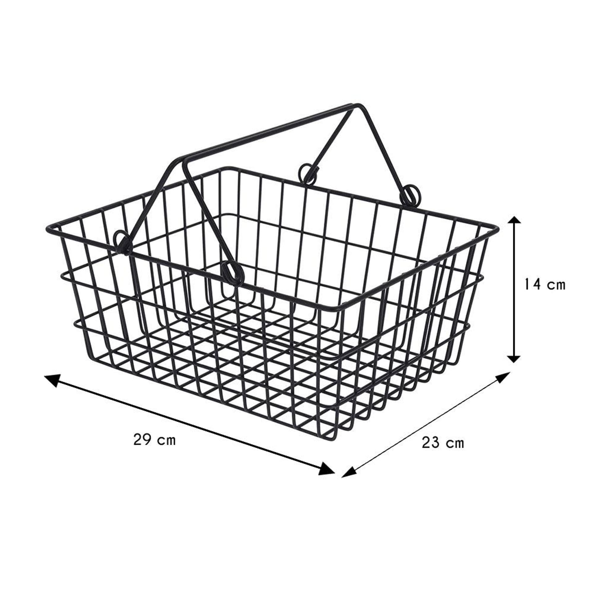 

Koszyk druciak metalowy loft z rączką