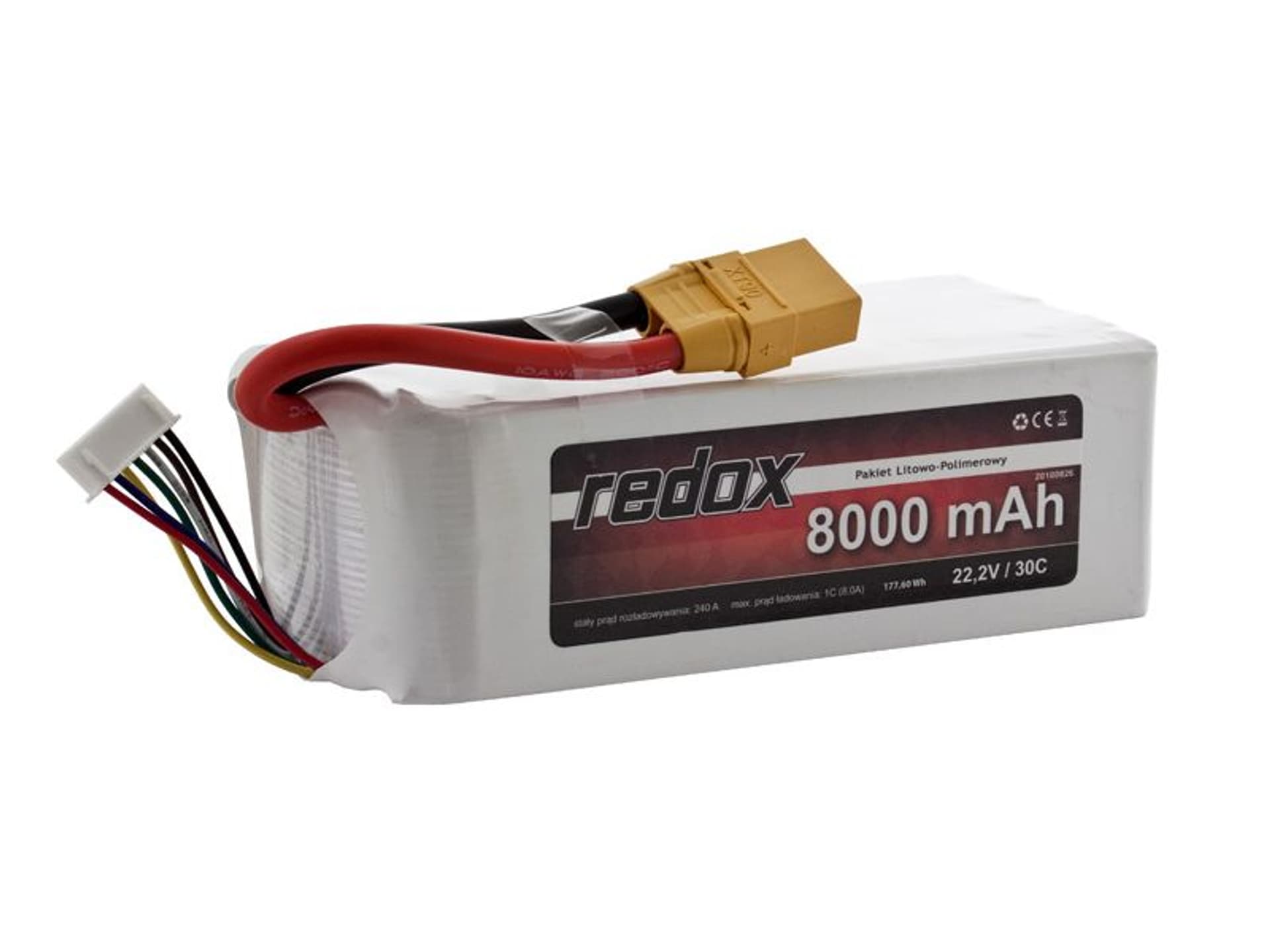 

Pakiet Redox 8000 mAh 22,2V 30C LiPo