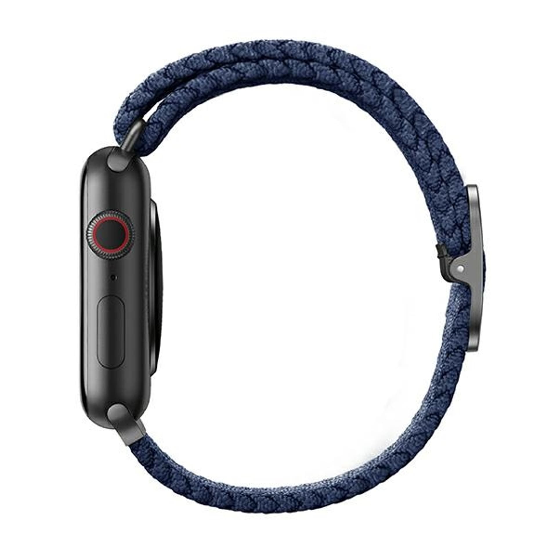 

UNIQ pasek Aspen Apple Watch 44/42/45mm Series 4/5/6/7/8/SE/SE2 Braided niebieski/oxford blue