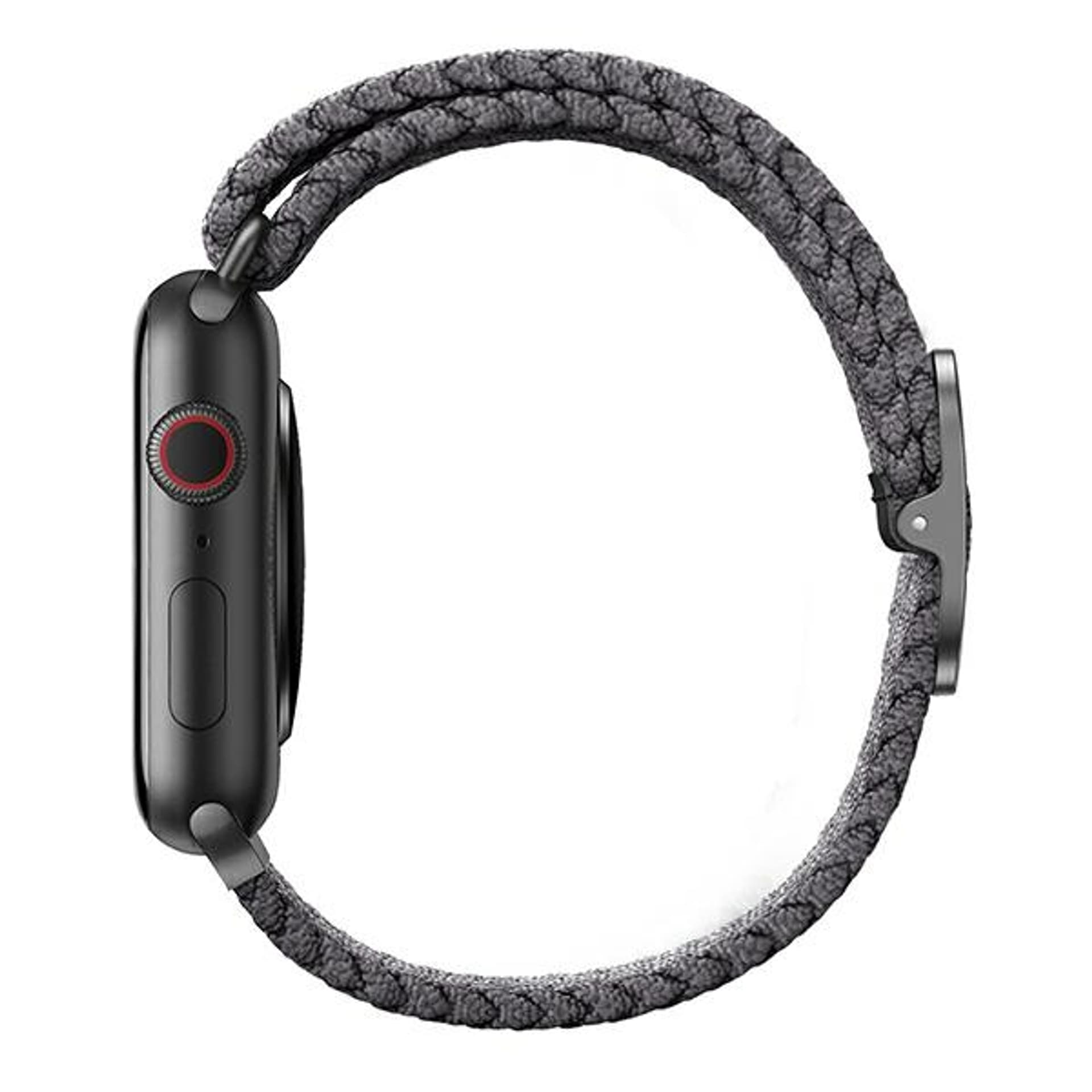 

UNIQ pasek Aspen Apple Watch 40/38/41mm Series 4/5/6/7/8/SE/SE2 Braided szary/granite grey