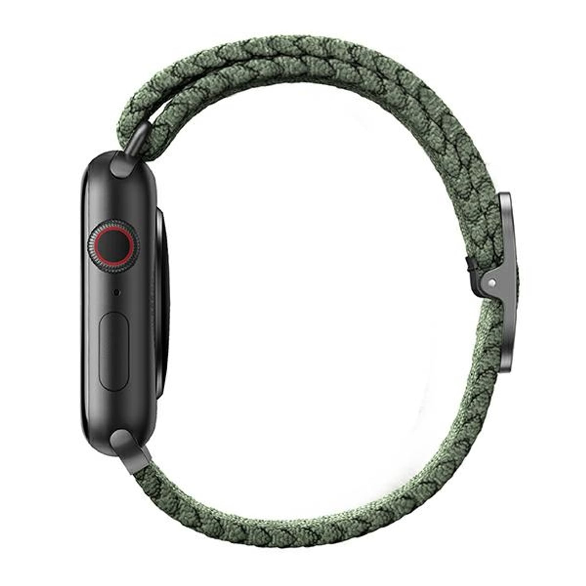 

UNIQ pasek Aspen Apple Watch 44/42/45mm Series 4/5/6/7/8/SE/SE2 Braided zielony/cypress green