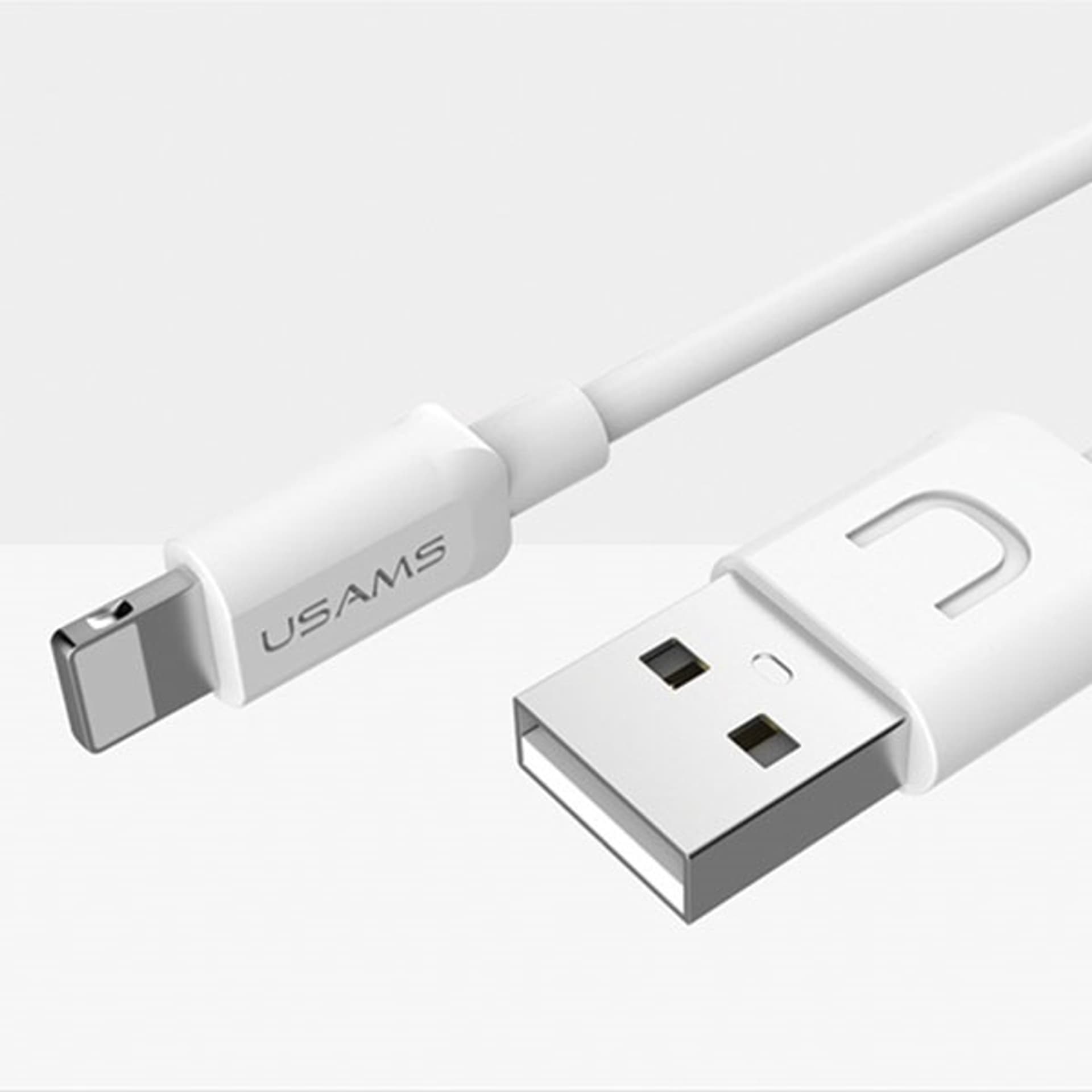 

USAMS Kabel U-Turn lightning 1m biały/white 2A IPUSBXD02 (US-SJ097)