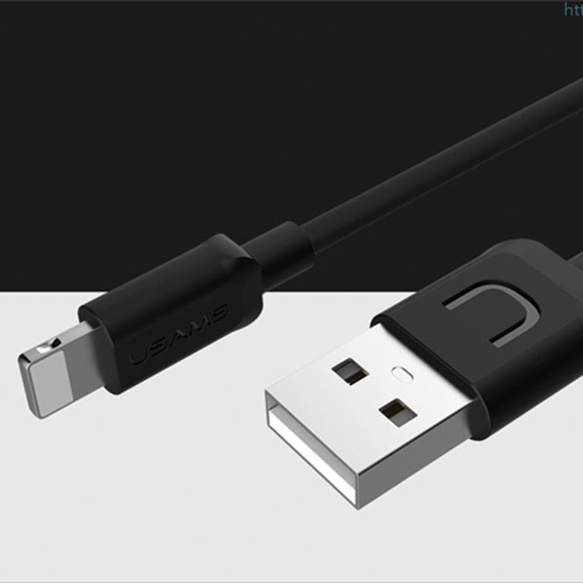 

USAMS Kabel U-Turn lightning 1m czarny/black 2A IPUSBXD01 (US-SJ097)