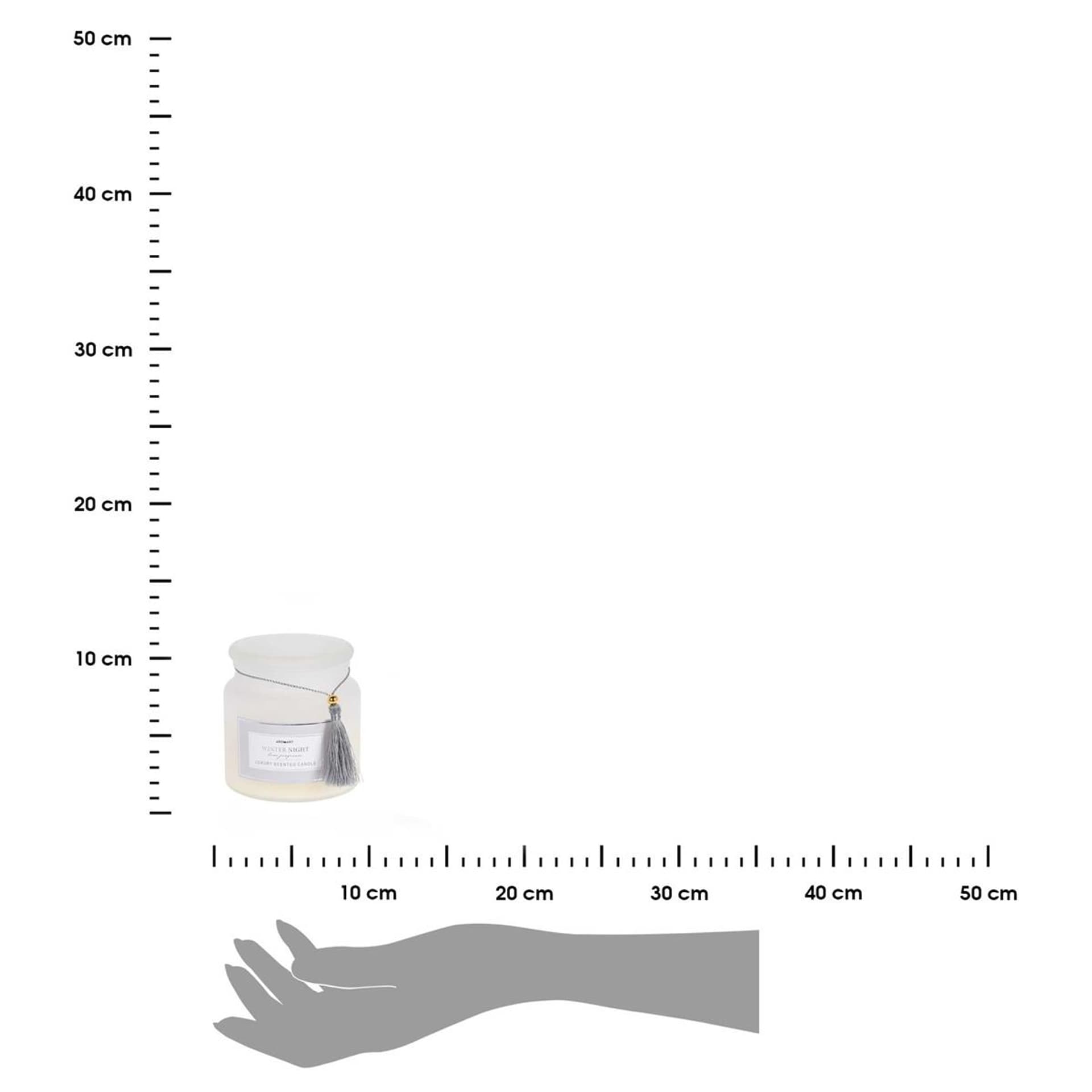

Świeca zapachowa w słoju biała 11cm