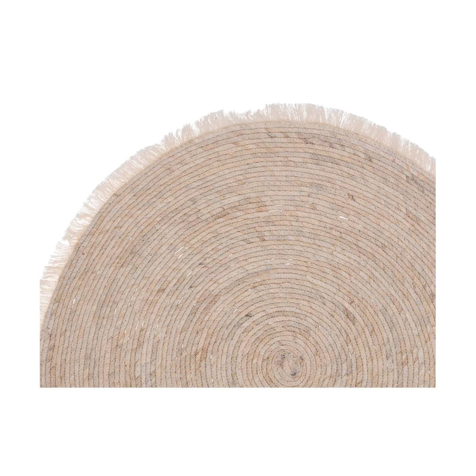

Dywan jutowy okrągły z frędzlami 80 cm