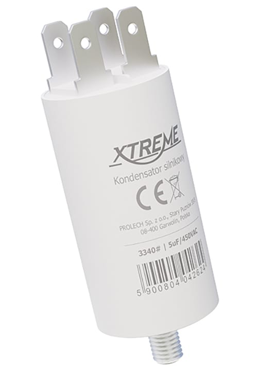 Kondensator silnikowy Xtreme (5uf, 450vac, konektor)