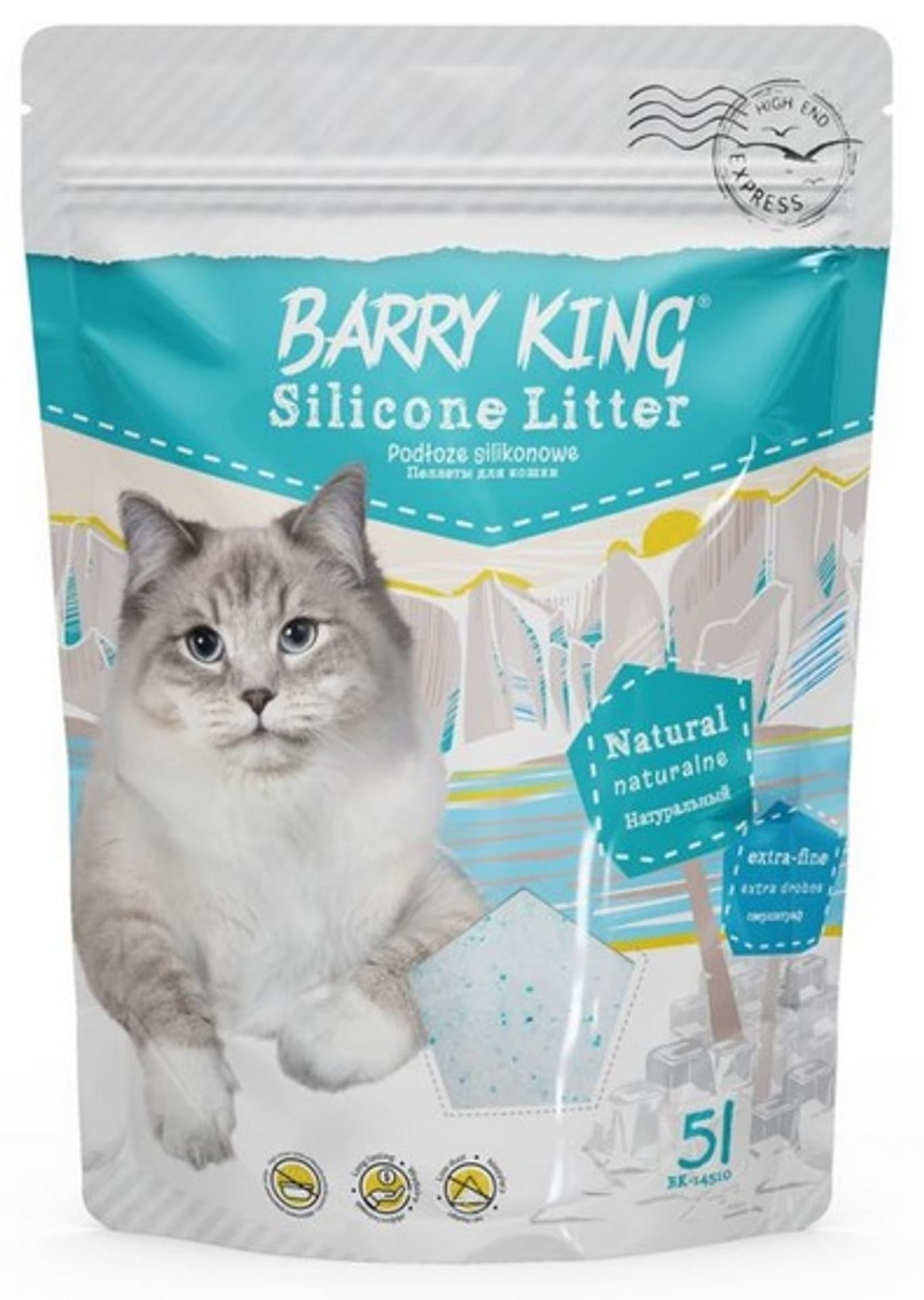 

Barry King Podłoże silikonowe dla kota Extra Drobny 5L [BK-14510]