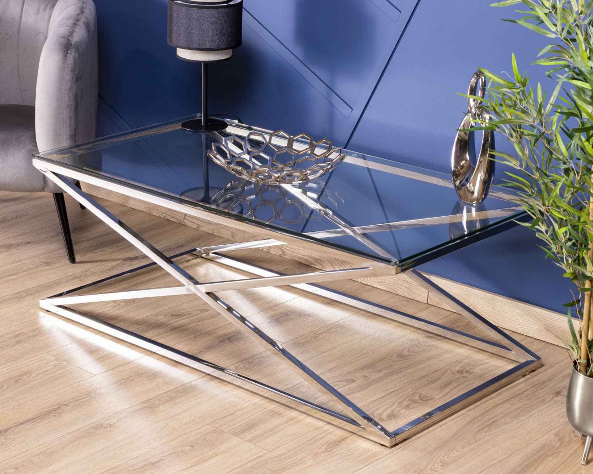 

Stolik kawowy Saliba Silver 120 cm