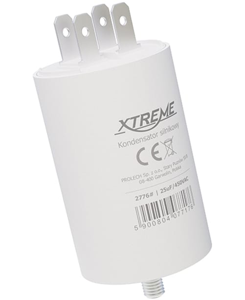 Kondensator silnikowy Xtreme (25uf, 450vac konektor)