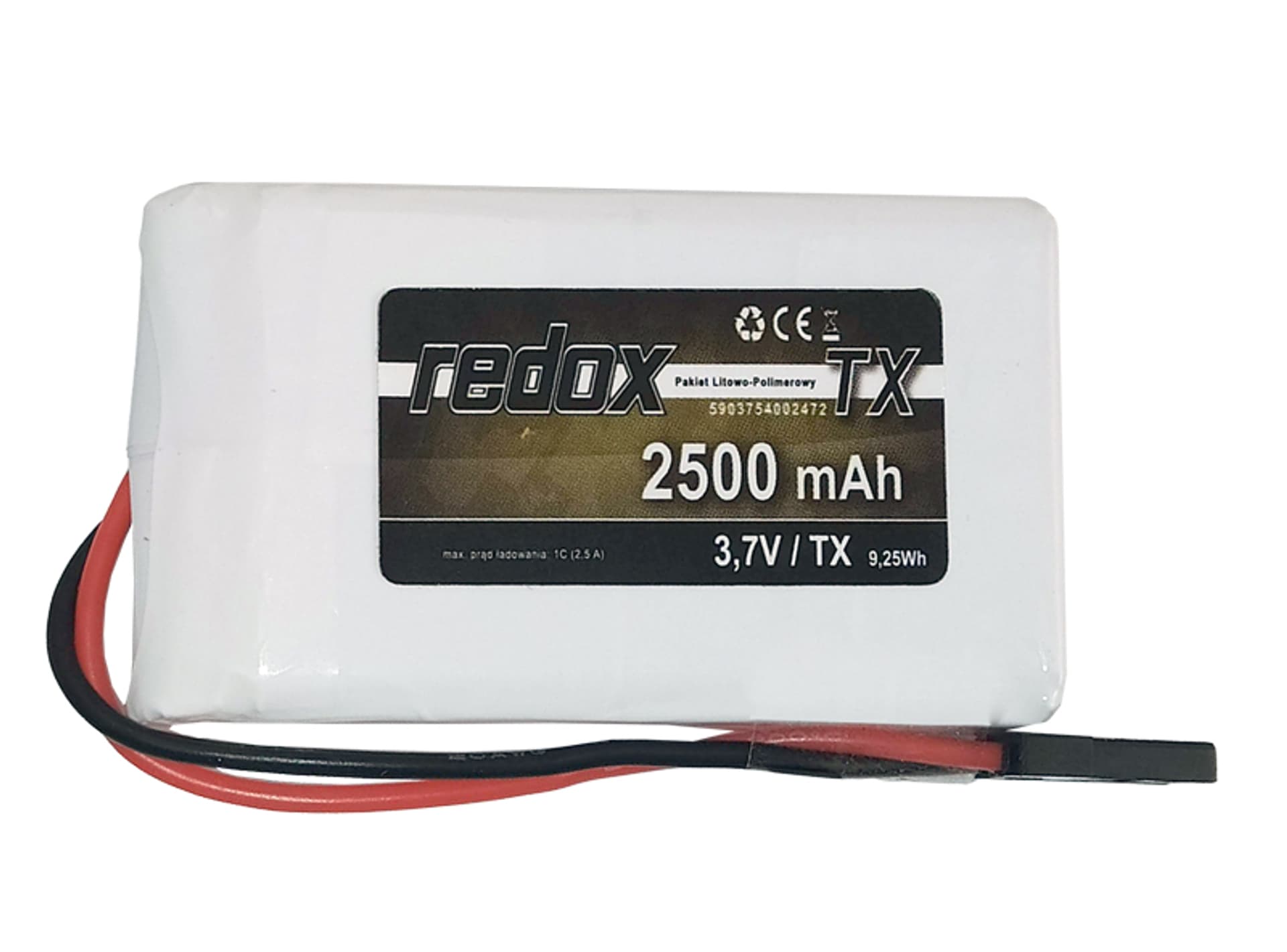 

Redox 2500 mAh 3,7V JR (M17) - pakiet LiPo TX, M17) - pakiet lipo t