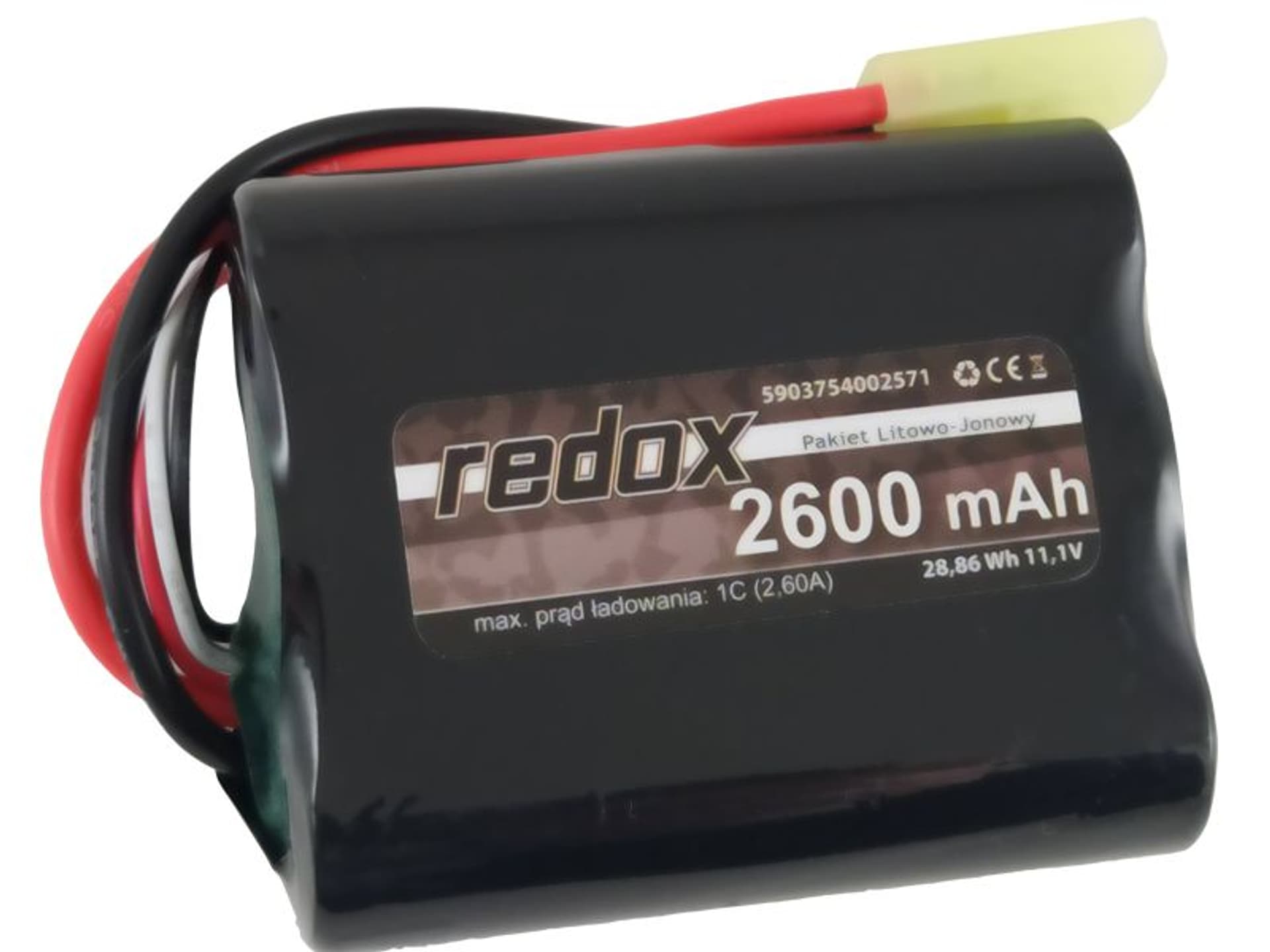 

Redox ASG 2600 mAh 11,1V MINI TAMIYA (scalony) - pakiet Li-Ion, Scalony) - pakiet li-io
