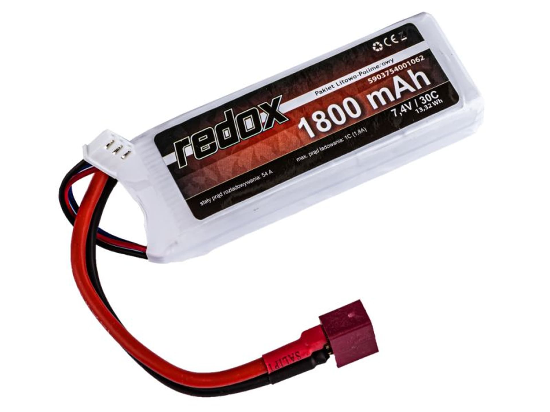 

Pakiet Akumulator LiPo Redox 1800 mAh 7,4V 30C