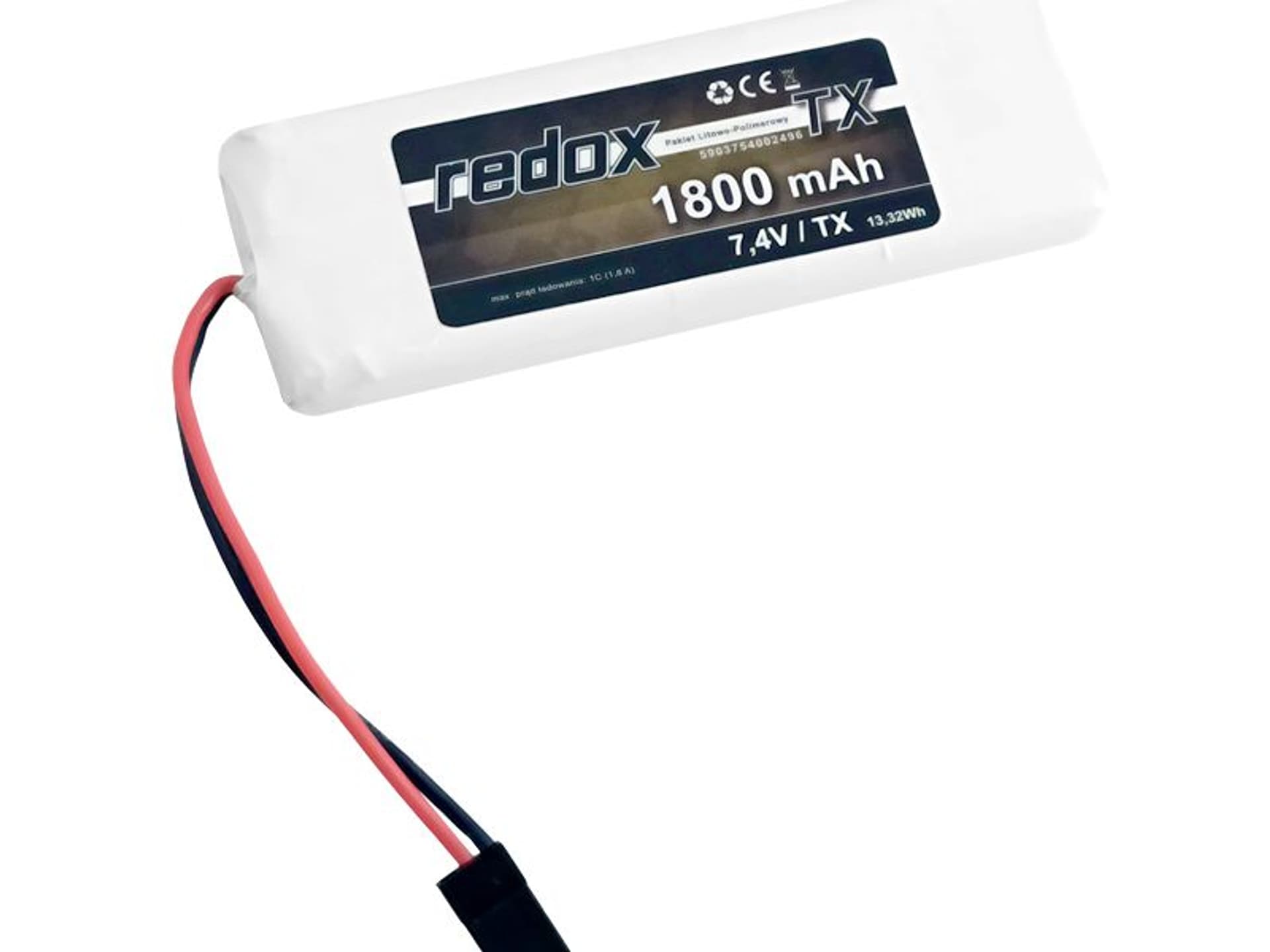 

Redox 1800 mAh 7,4V JR (MT-S) - pakiet LiPo TX, Mt-s) - pakiet lipo t