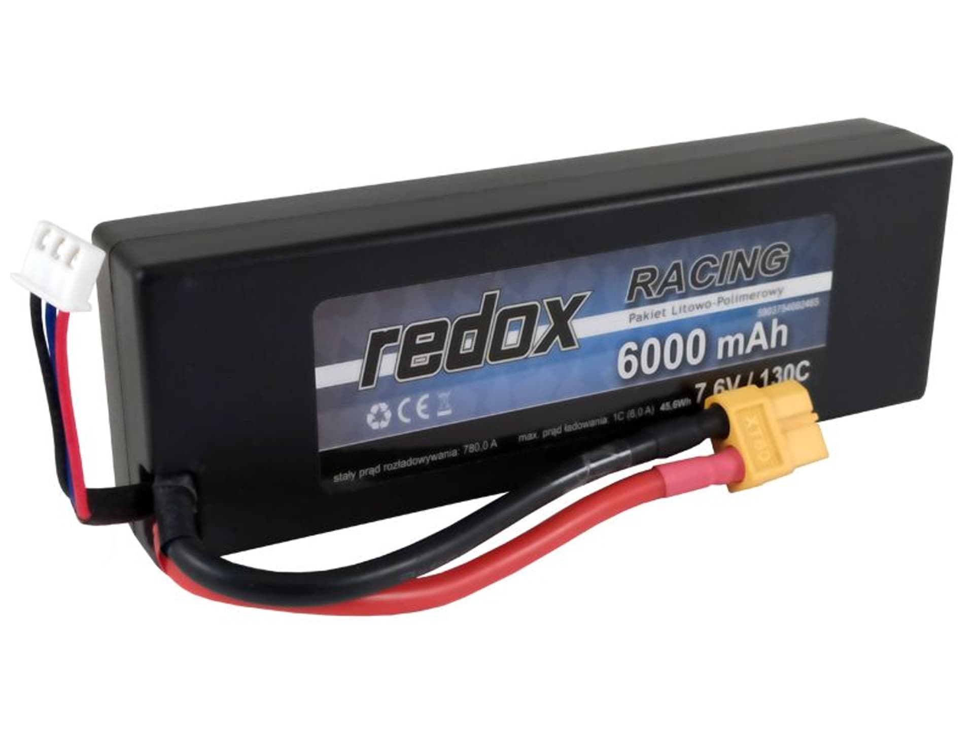 

Redox HV 6000 mAh 7,6V 130C XT-60 Racing Hardcase - pakiet LiPo