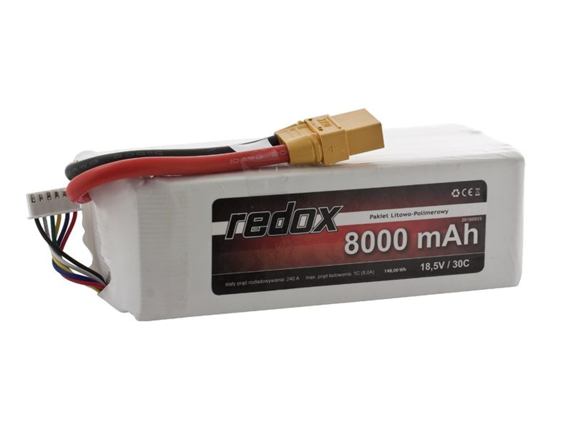 

Redox 8000 mAh 18,5V 30C - pakiet LiPo