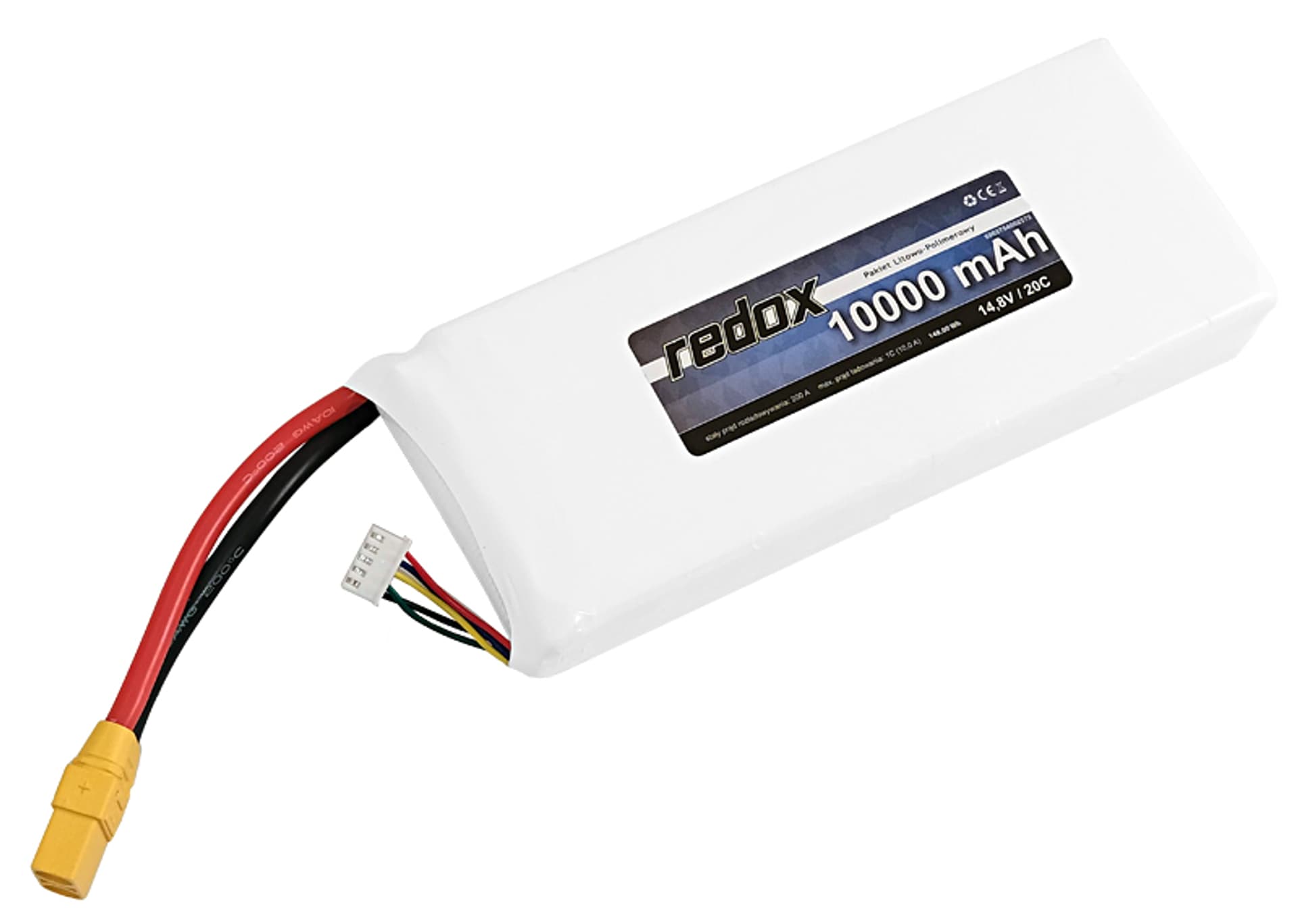 

Redox 10000 mAh 14,8V 20C XT-90 - pakiet LiPo