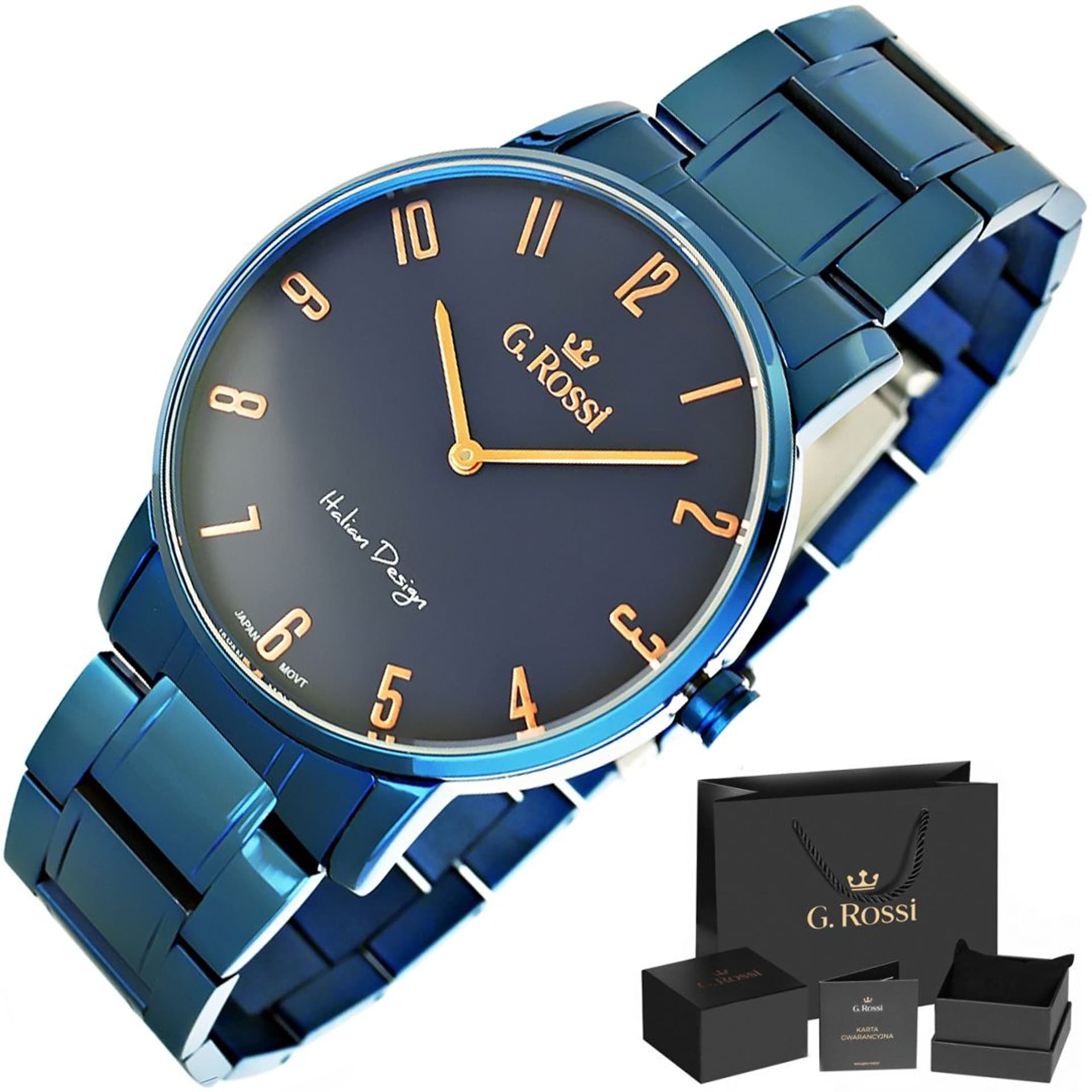 

Zegarek Męski G.Rossi 10194B-6F3 + BOX