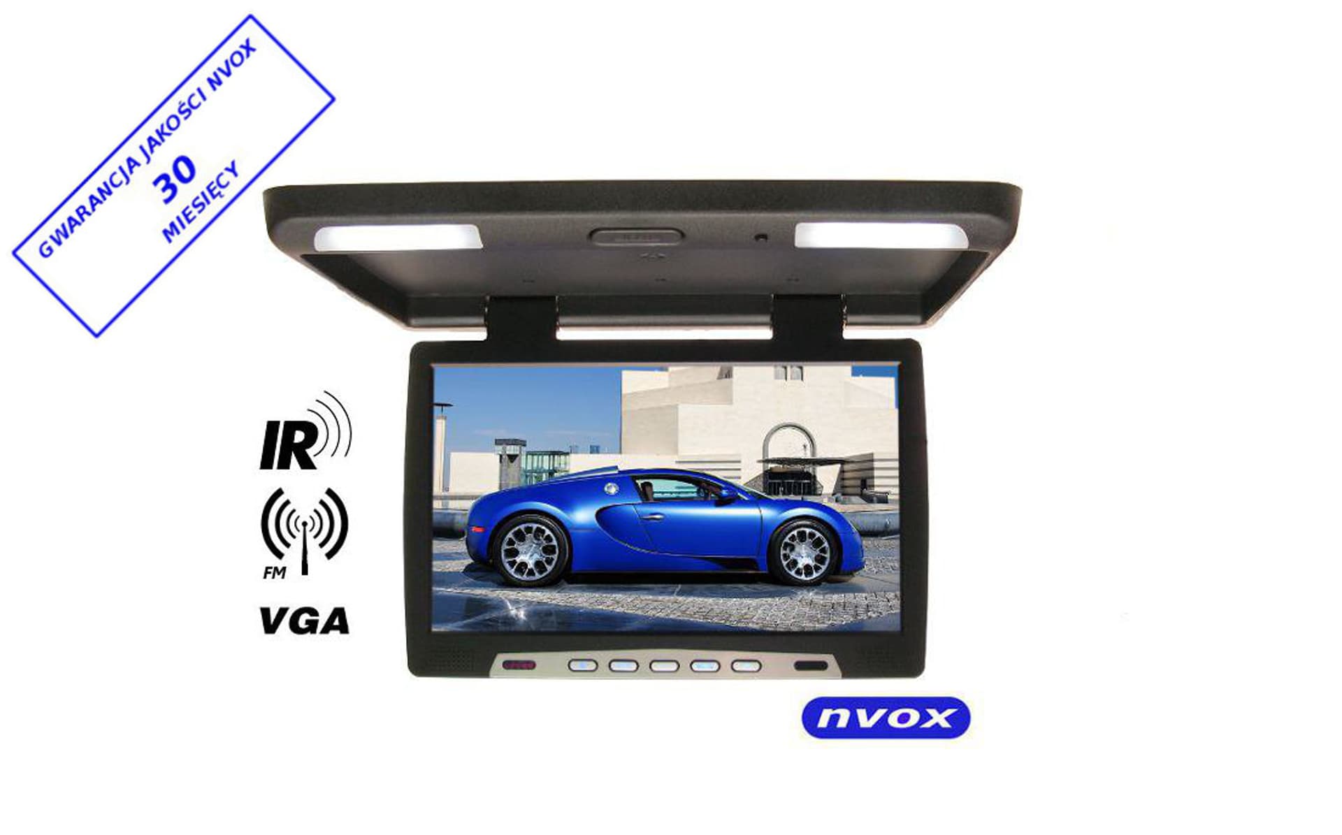 

Monitor podwieszany podsufitowy lcd 17cali cali led vga ir fm
