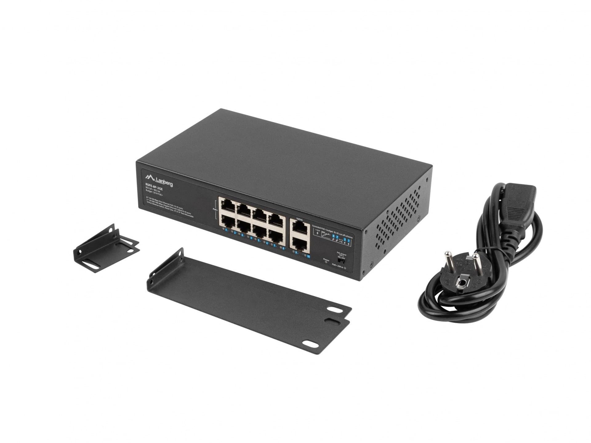 

Swich 8X100MB POE+/2X 1GB rack RSFE-8P-2GE-120
