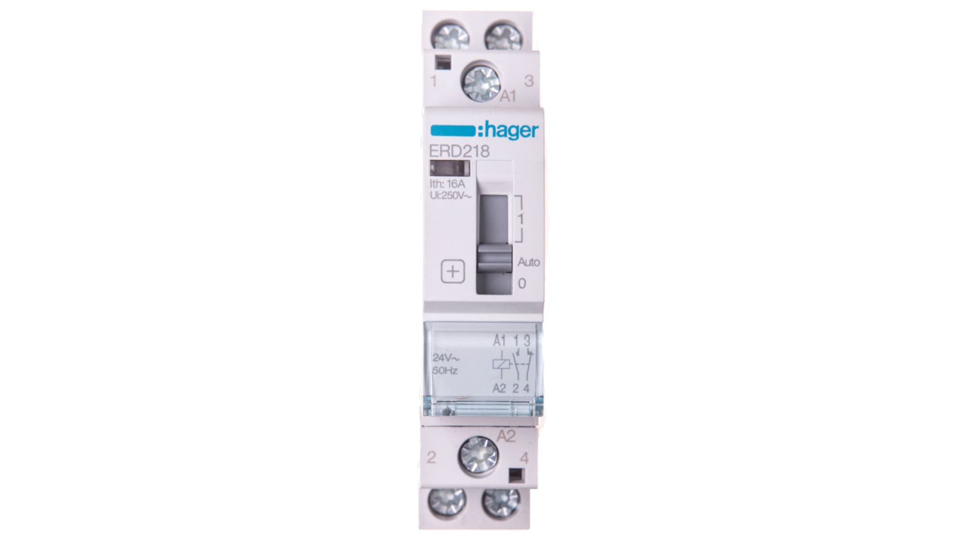 

Przekaźnik instalacyjny 16A 24V AC 1NO+1NC ERD218