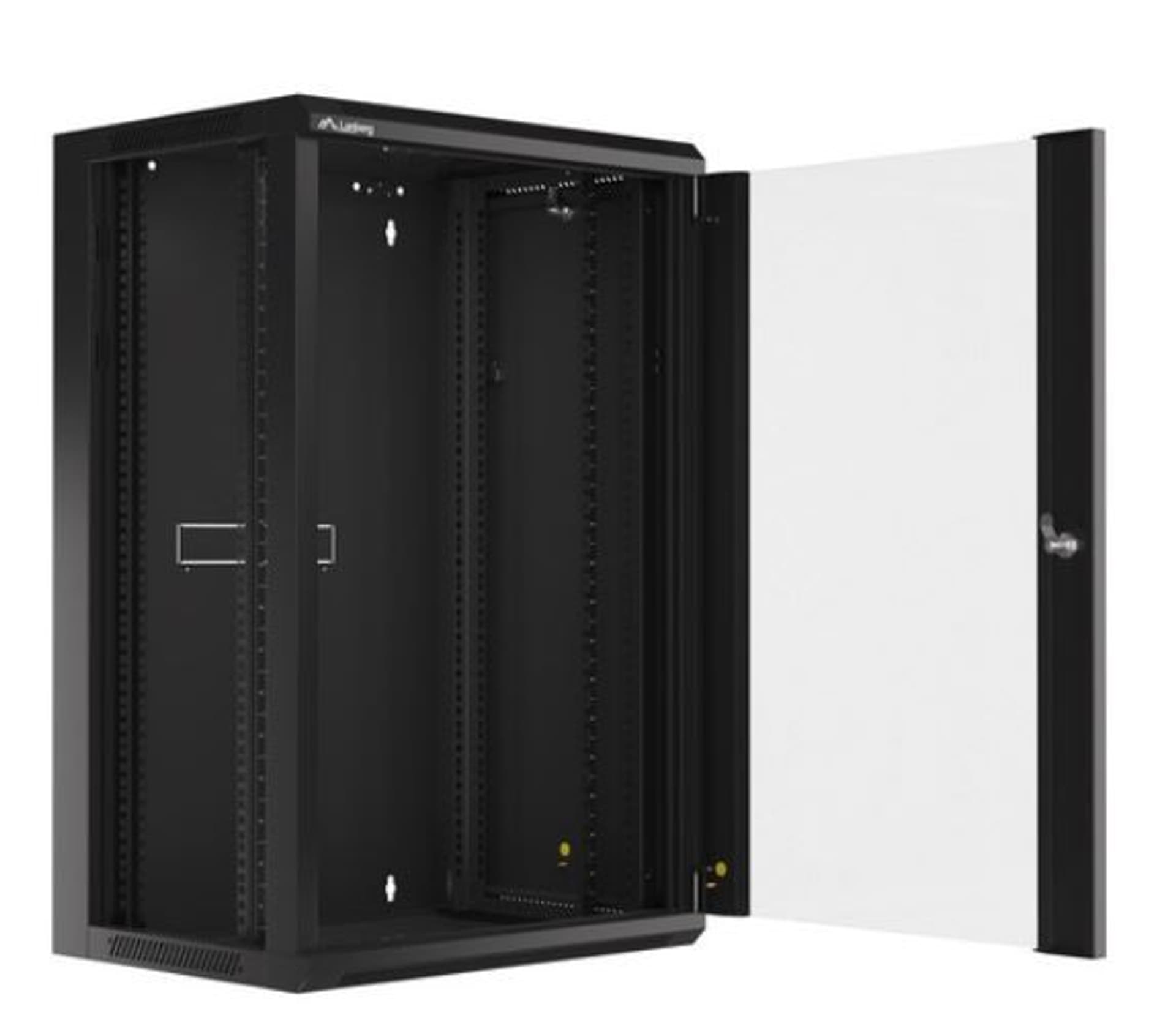 

Szafa instalacyjna RACK wisząca 19 cali 18U 570X450 czarna