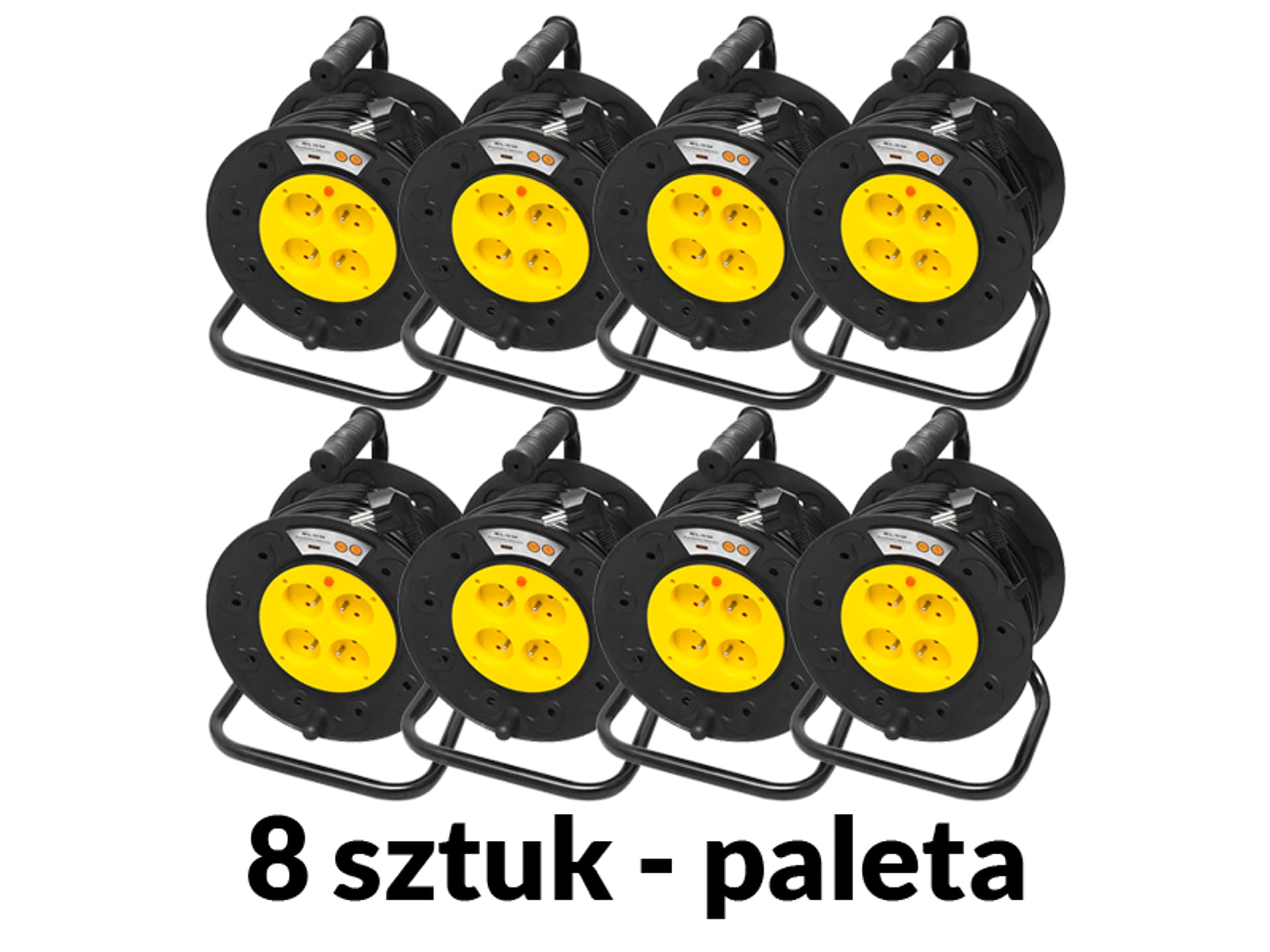 

98-096# Przedłużacz pr-61 30m 3x1,5 pcv bę.8-pak