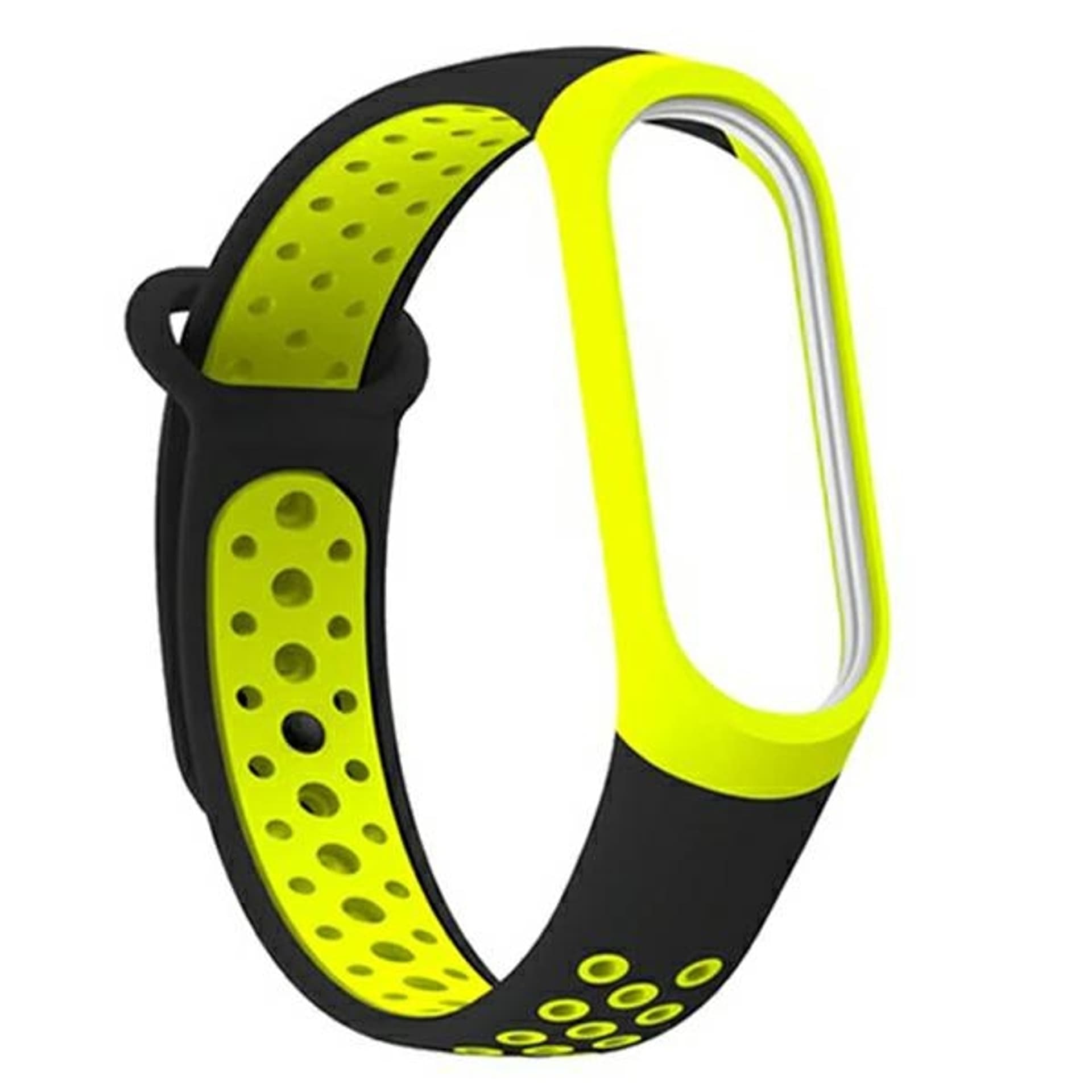 

Beline pasek Mi Band 3/4 design czarno-żółty/black-yellow