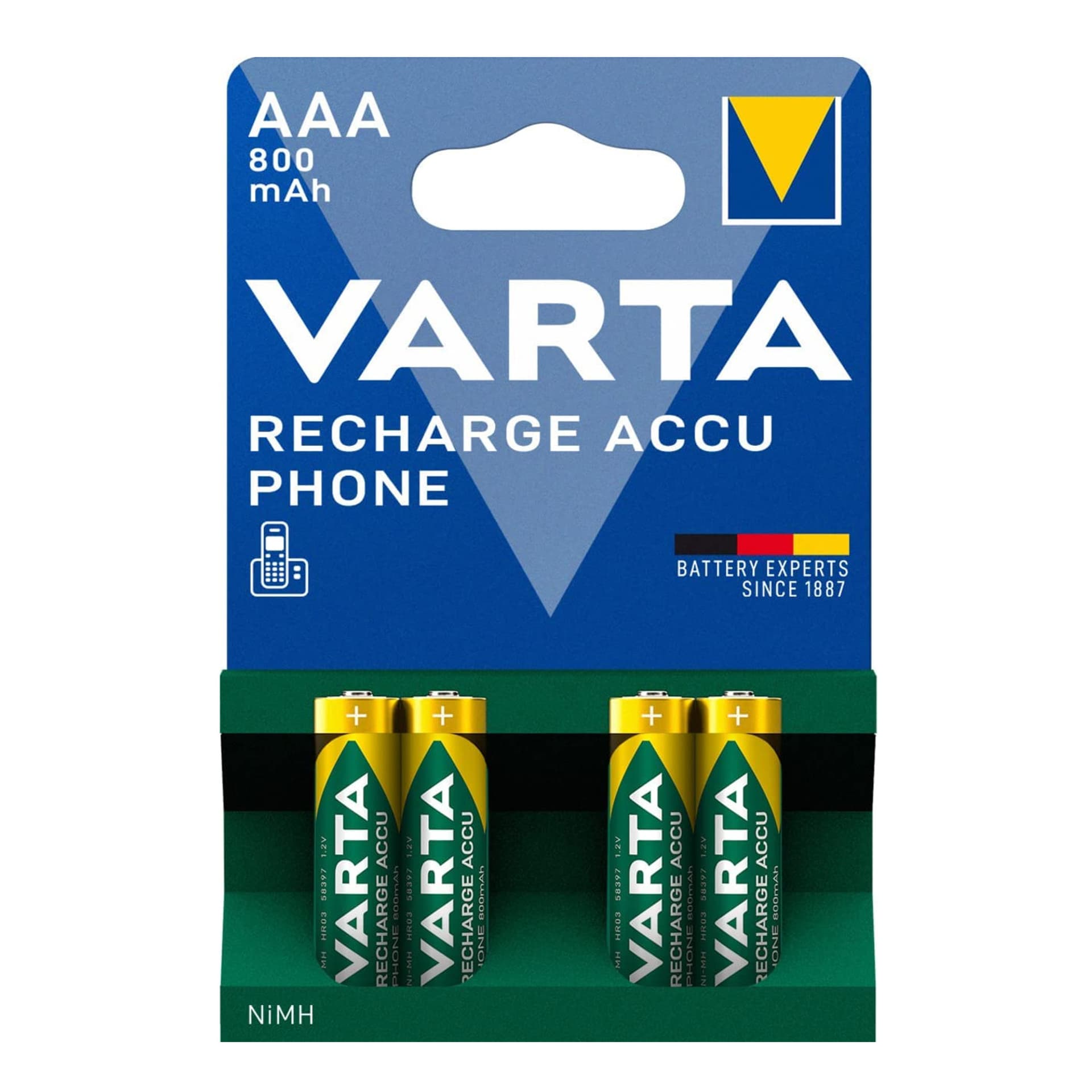 

Zestaw akumulatorków AAA VARTA Ready2Use 56703101404 (800mAh ; Ni-MH)