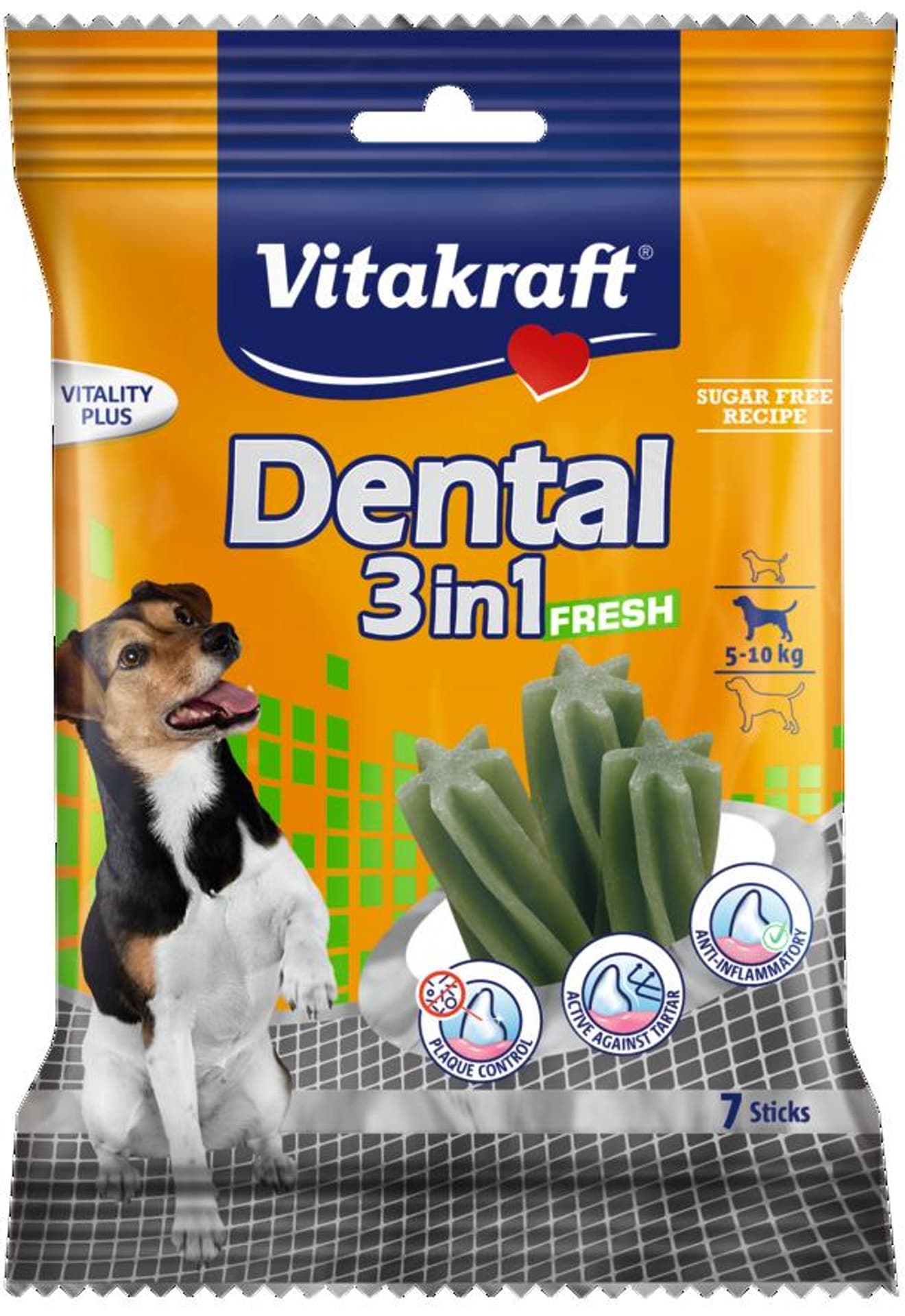 

VITAKRAFT DENTAL 3W1 FRESH S przysmak dla psa 120g