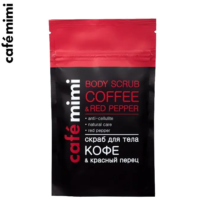 

Kawowy scrub do ciała - Kawa i Czerwony pieprz, 150 g - CAFE MIMI