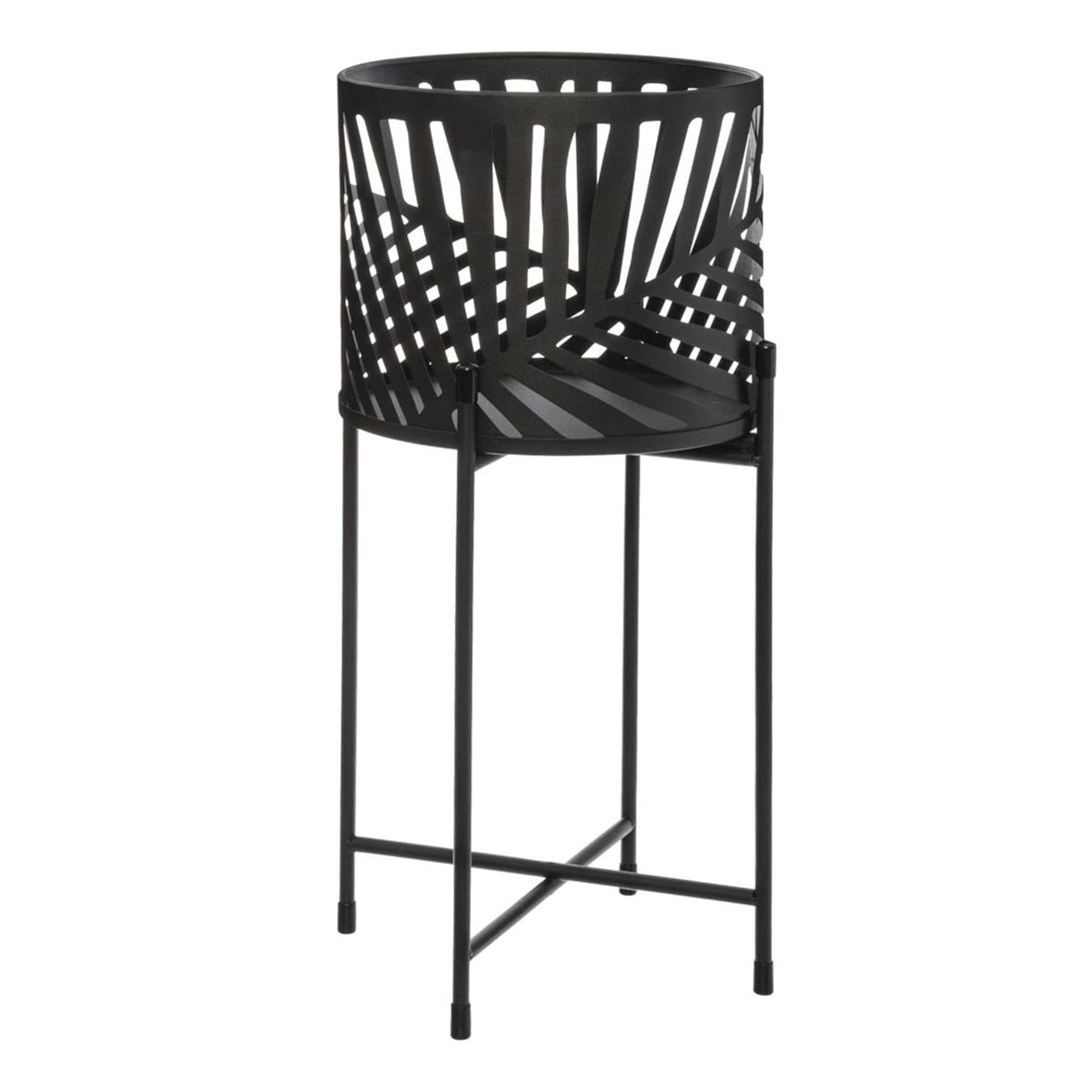 

Komplet kwietników z osłonką Leaf Black