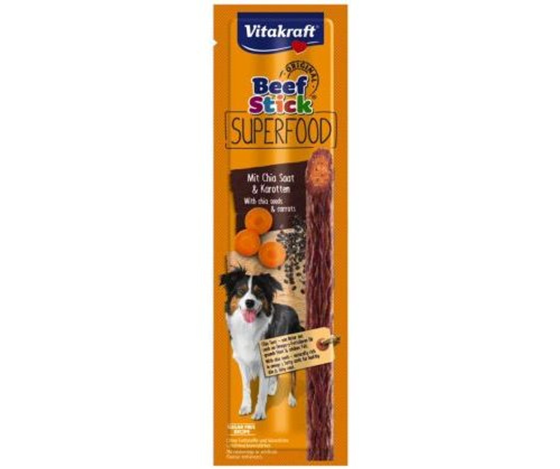 

VITAKRAFT BEEF STICK Superfood marchew i chia przysmak dla psa 1szt