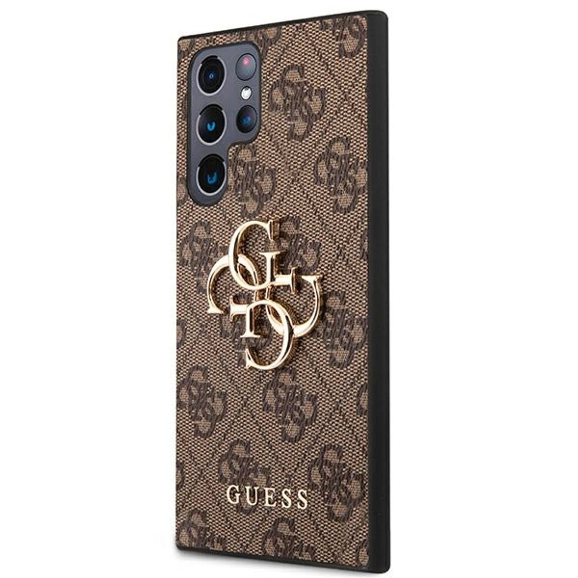 

Guess 4G Big Metal Logo - Etui Samsung Galaxy S22 Ultra (brązowy)