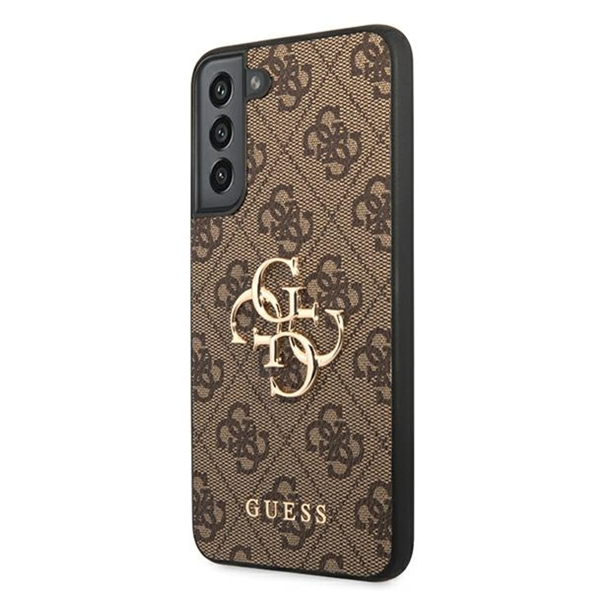 

Guess 4G Big Metal Logo - Etui Samsung Galaxy S22+ (brązowy)