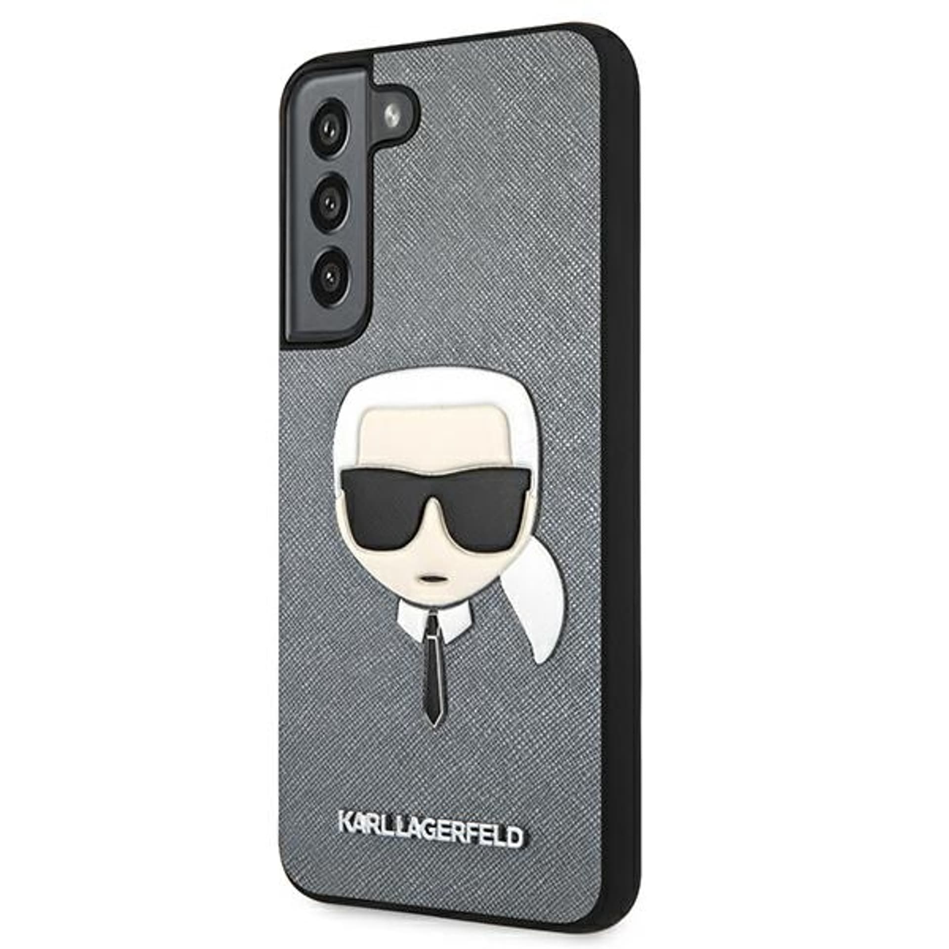 

Karl Lagerfeld KLHCS22MSAKHSL S906 S22+ srebrny/silver hardcase Saffiano Ikonik Karl`s Head