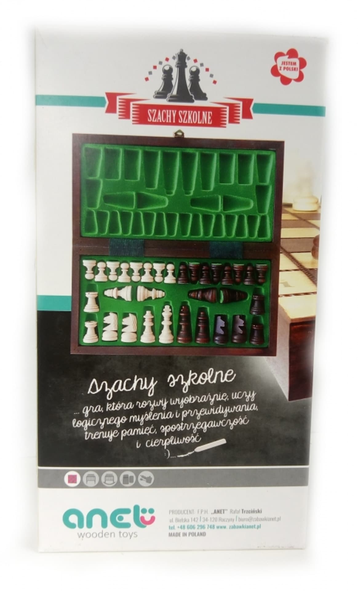

SZACHY SZKOLNE DREWNIANE