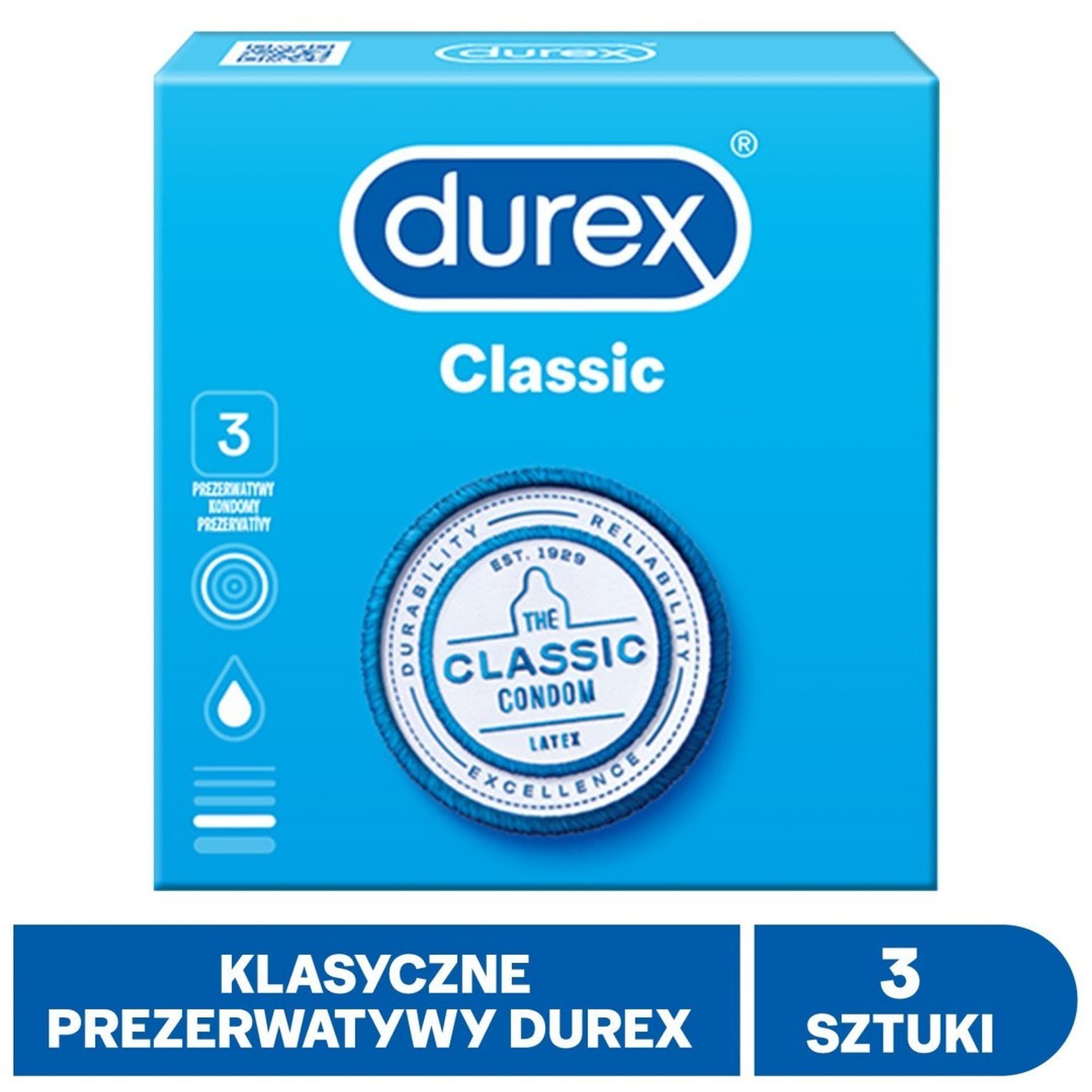 

Durex Prezerwatywy Clasic 3 szt