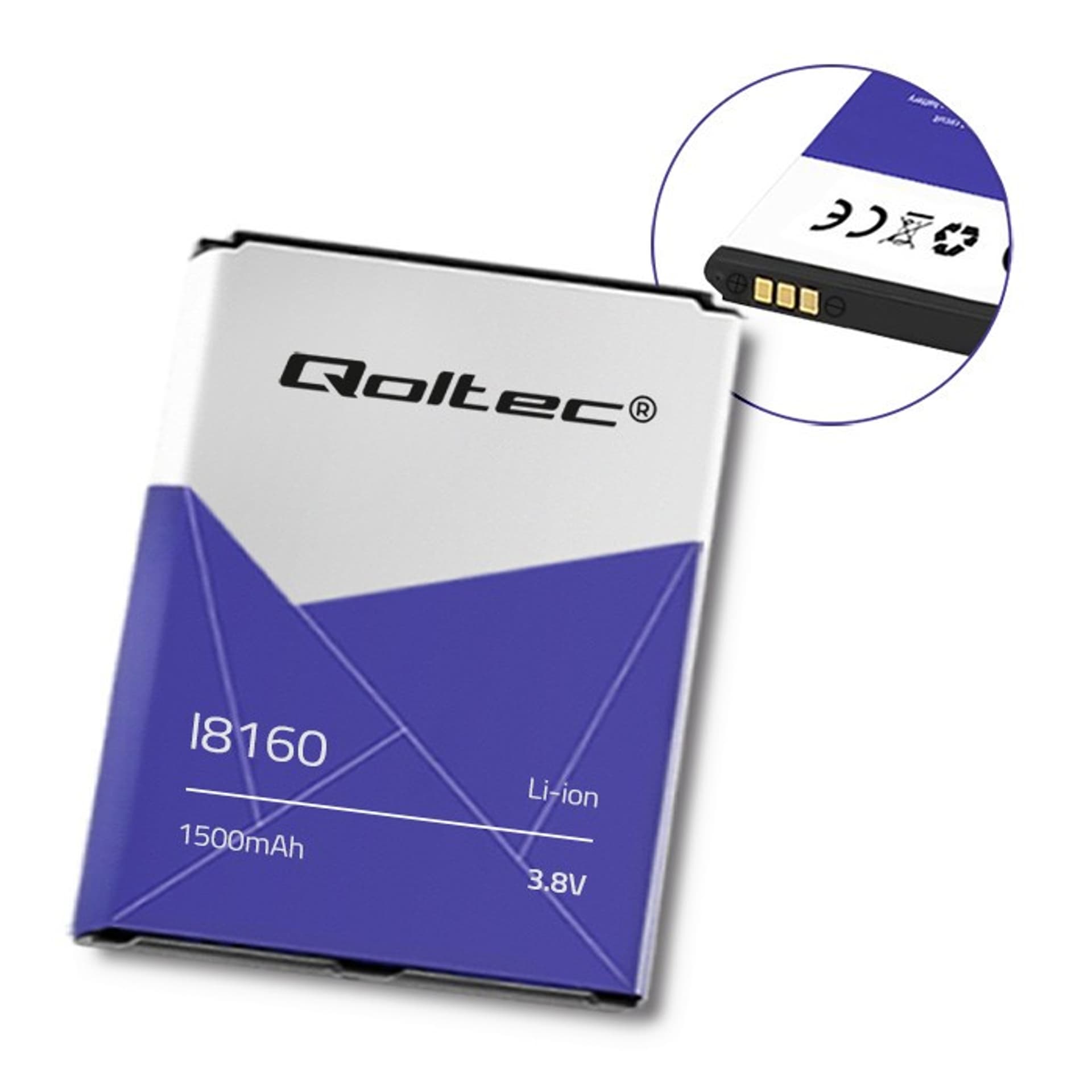 

Bateria do smartfona Samsung S3 mini i8190, Ace 2 i8160, 1500mAh